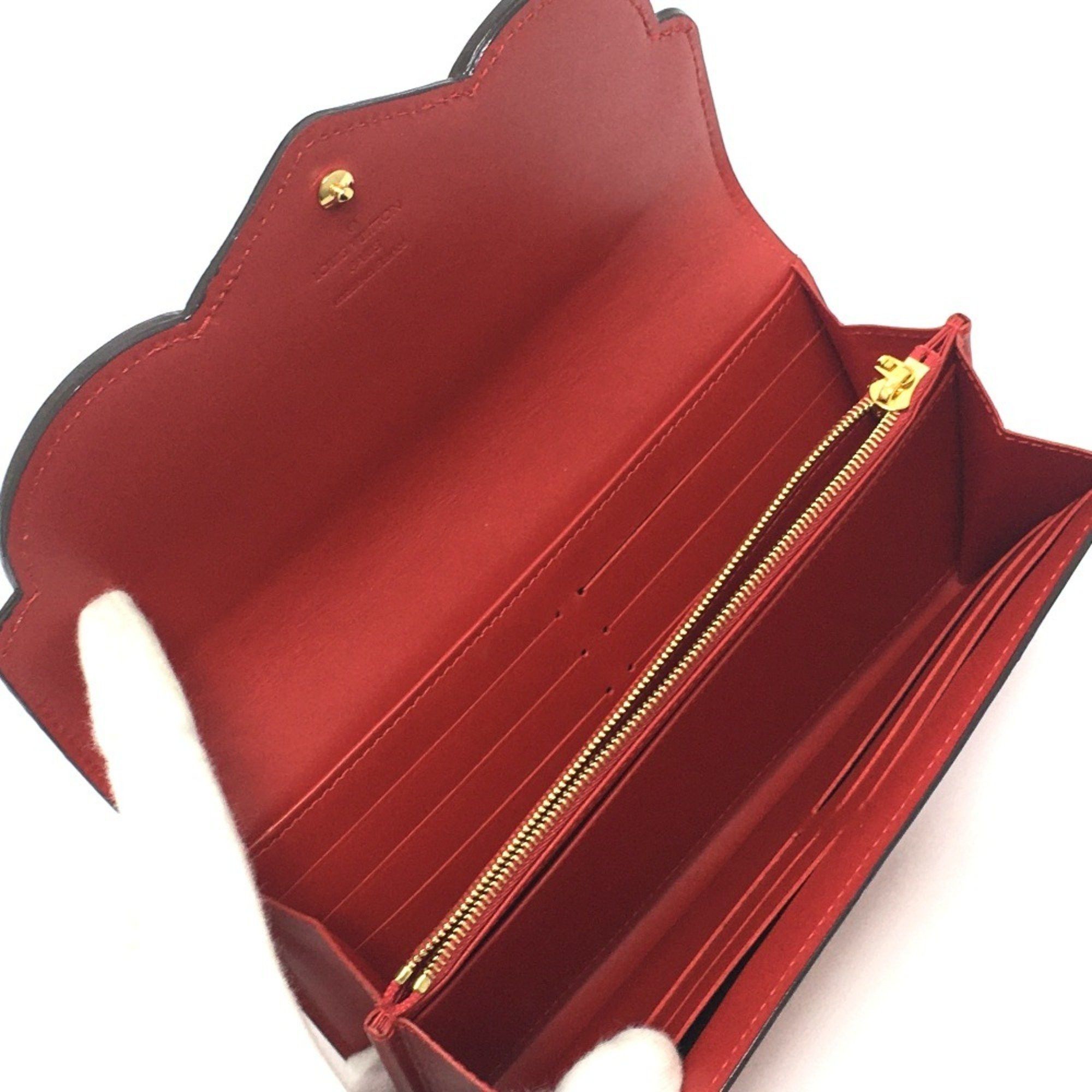 Louis Vuitton LOUIS VUITTON M90489 Monogram Vernis Portefeuille Sarah Bird Long Wallet, Women's, Cerise, Red Size ONE SIZE - 8 Thumbnail