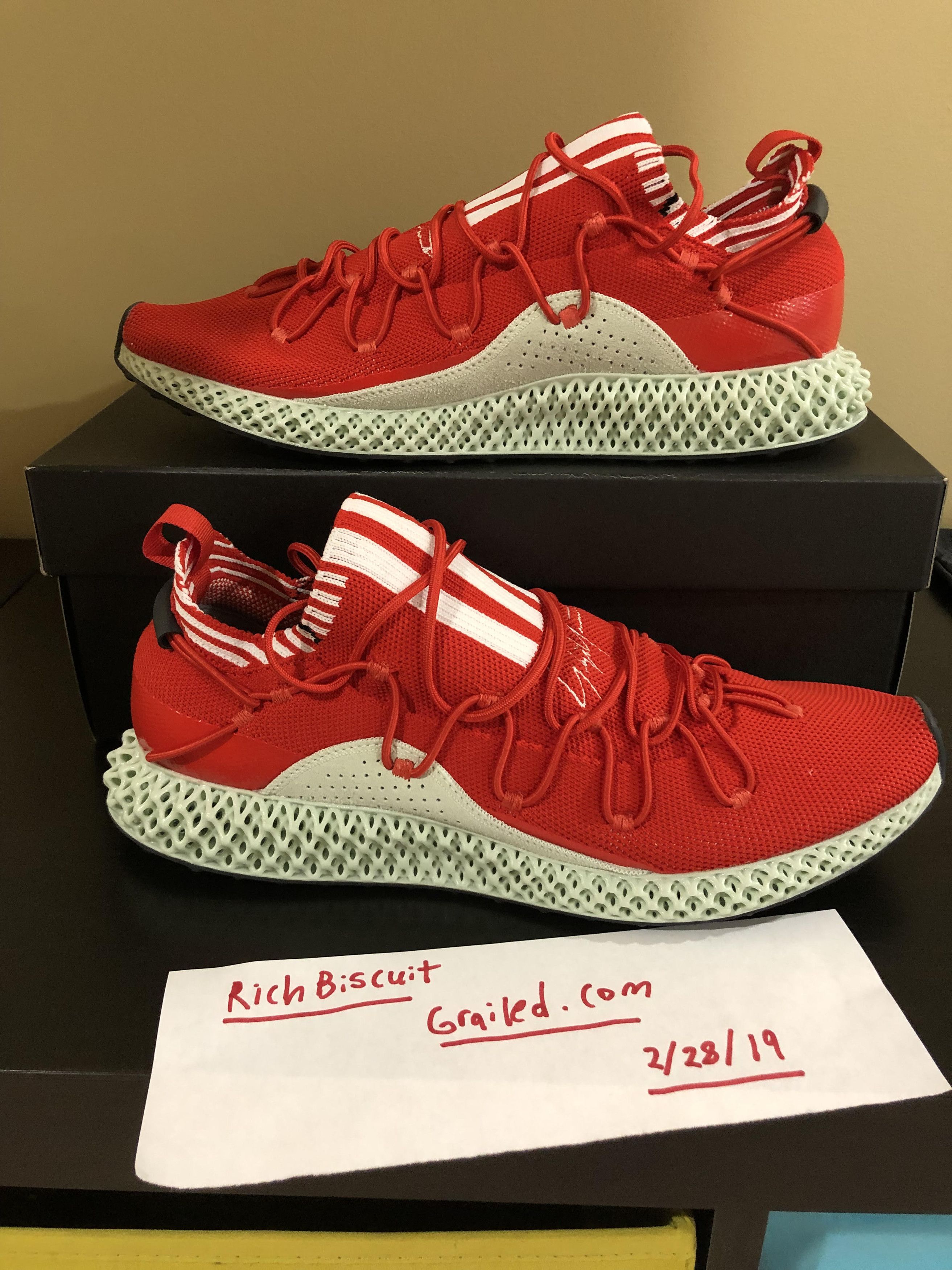 Adidas Adidas Y3 Runner 4D Red | Grailed