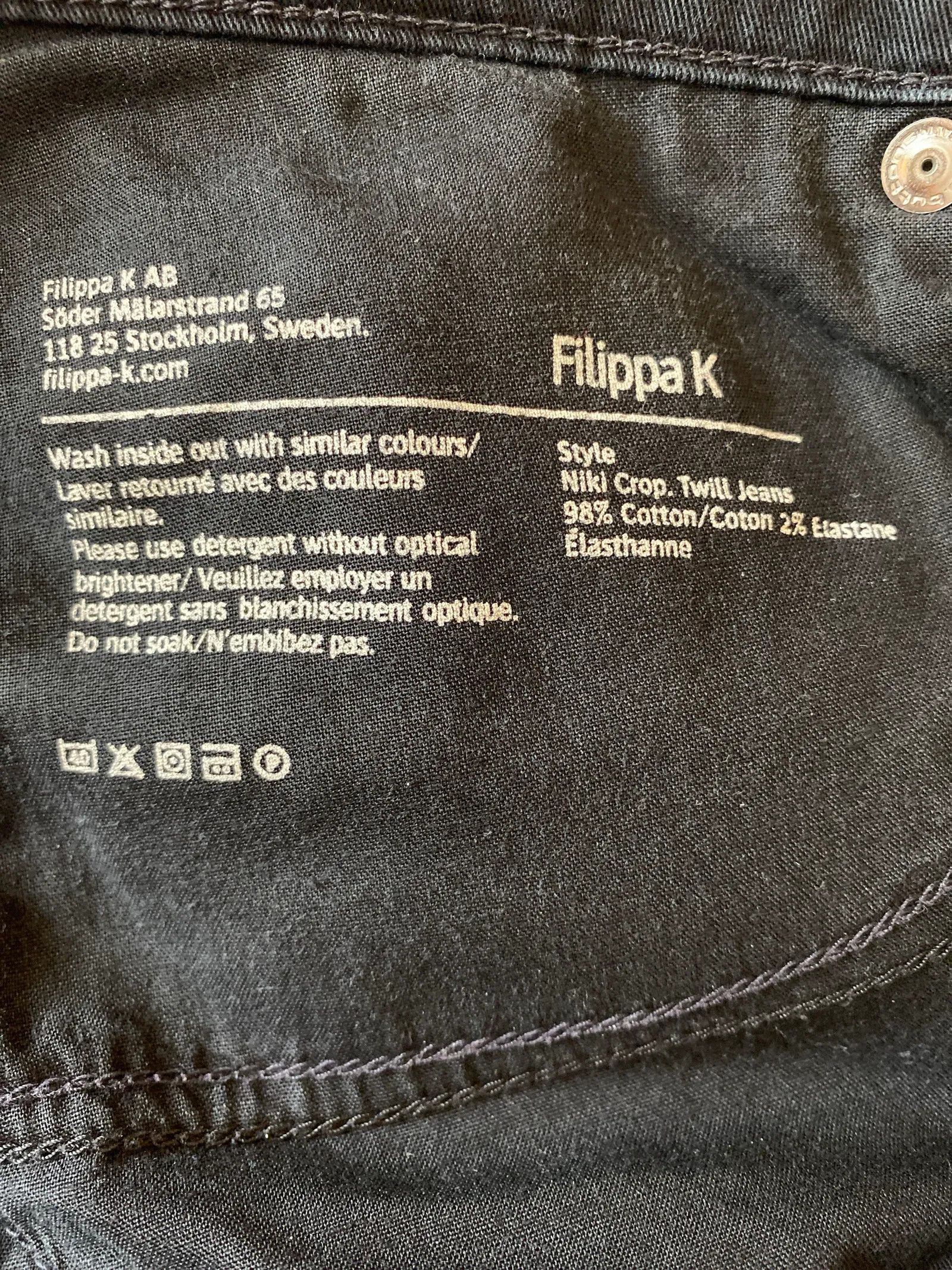Filippa K Filippa K Niki Crop, Twill Jeans Jeans Size 32" / US 10 / IT 46 - 3 Thumbnail
