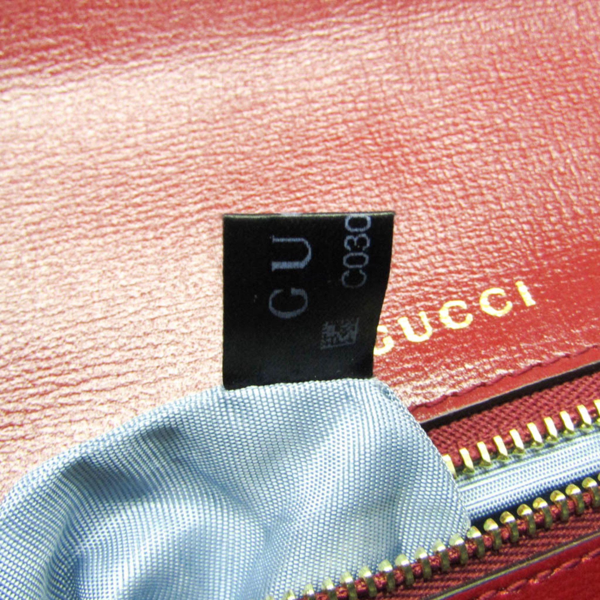 Gucci Gucci GG Marmont Double G 589474 Women's Leather Shoulder Bag Red Color Size ONE SIZE - 20 Thumbnail
