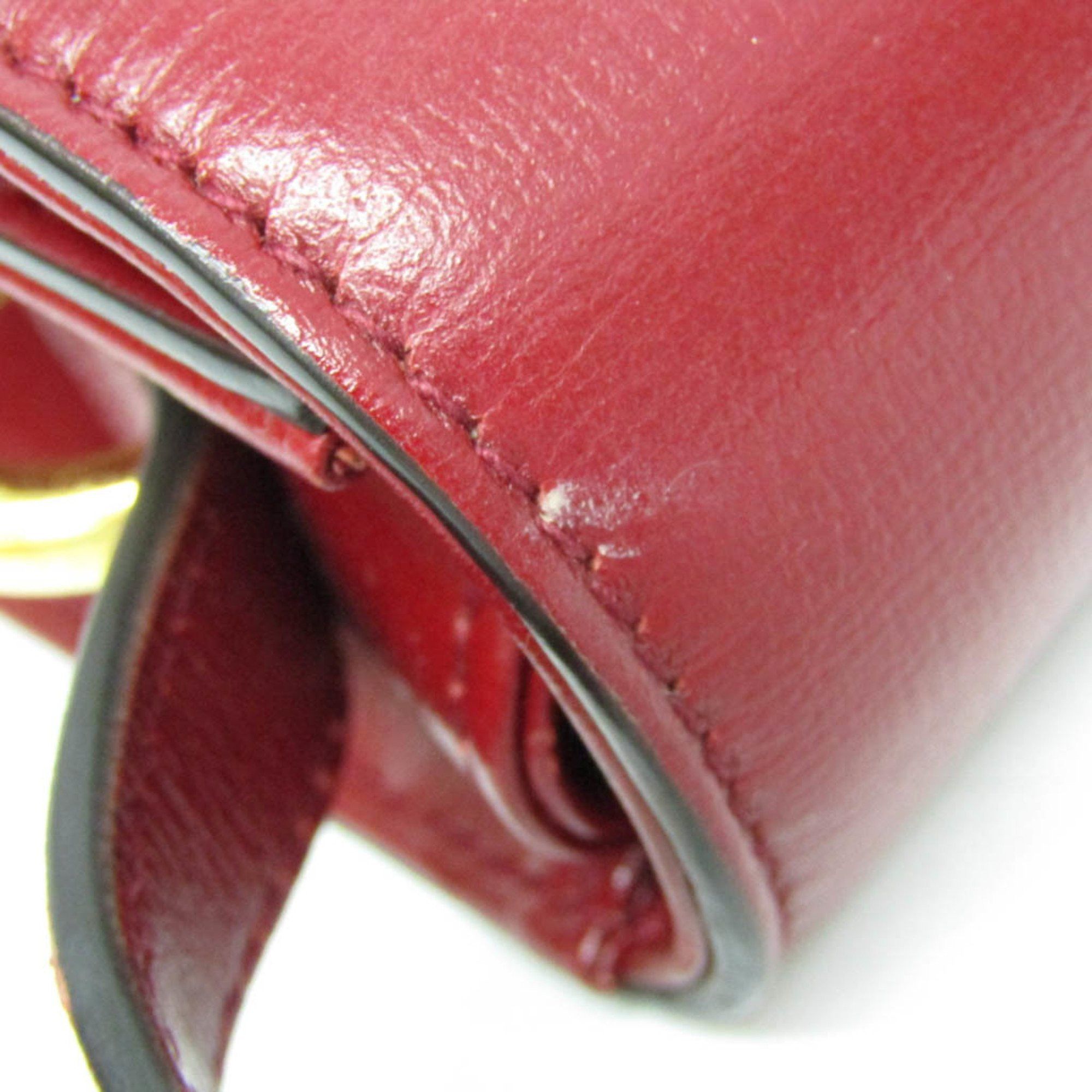 Gucci Gucci GG Marmont Double G 589474 Women's Leather Shoulder Bag Red Color Size ONE SIZE - 8 Thumbnail