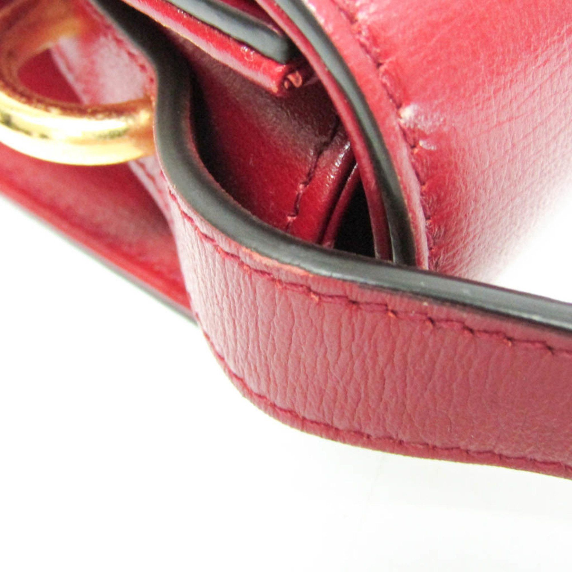 Gucci Gucci GG Marmont Double G 589474 Women's Leather Shoulder Bag Red Color Size ONE SIZE - 12 Thumbnail