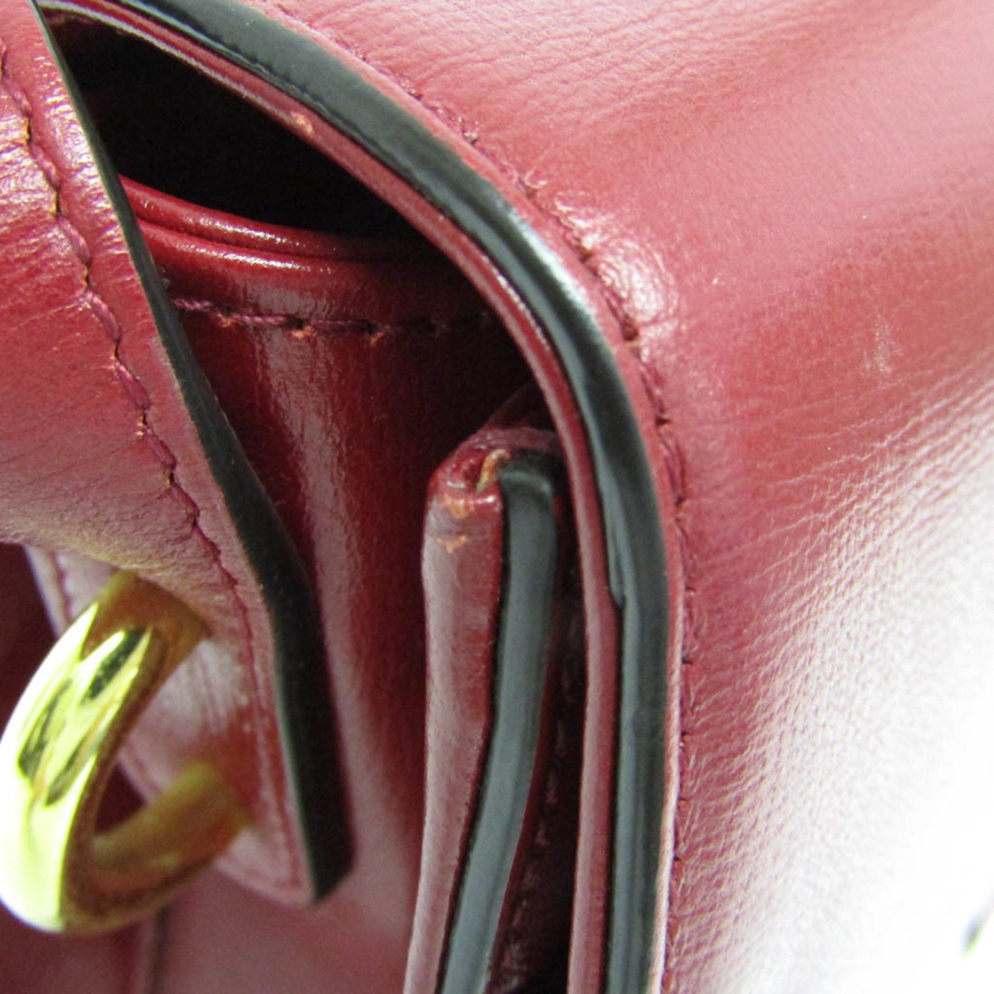 Gucci Gucci GG Marmont Double G 589474 Women's Leather Shoulder Bag Red Color Size ONE SIZE - 10 Thumbnail