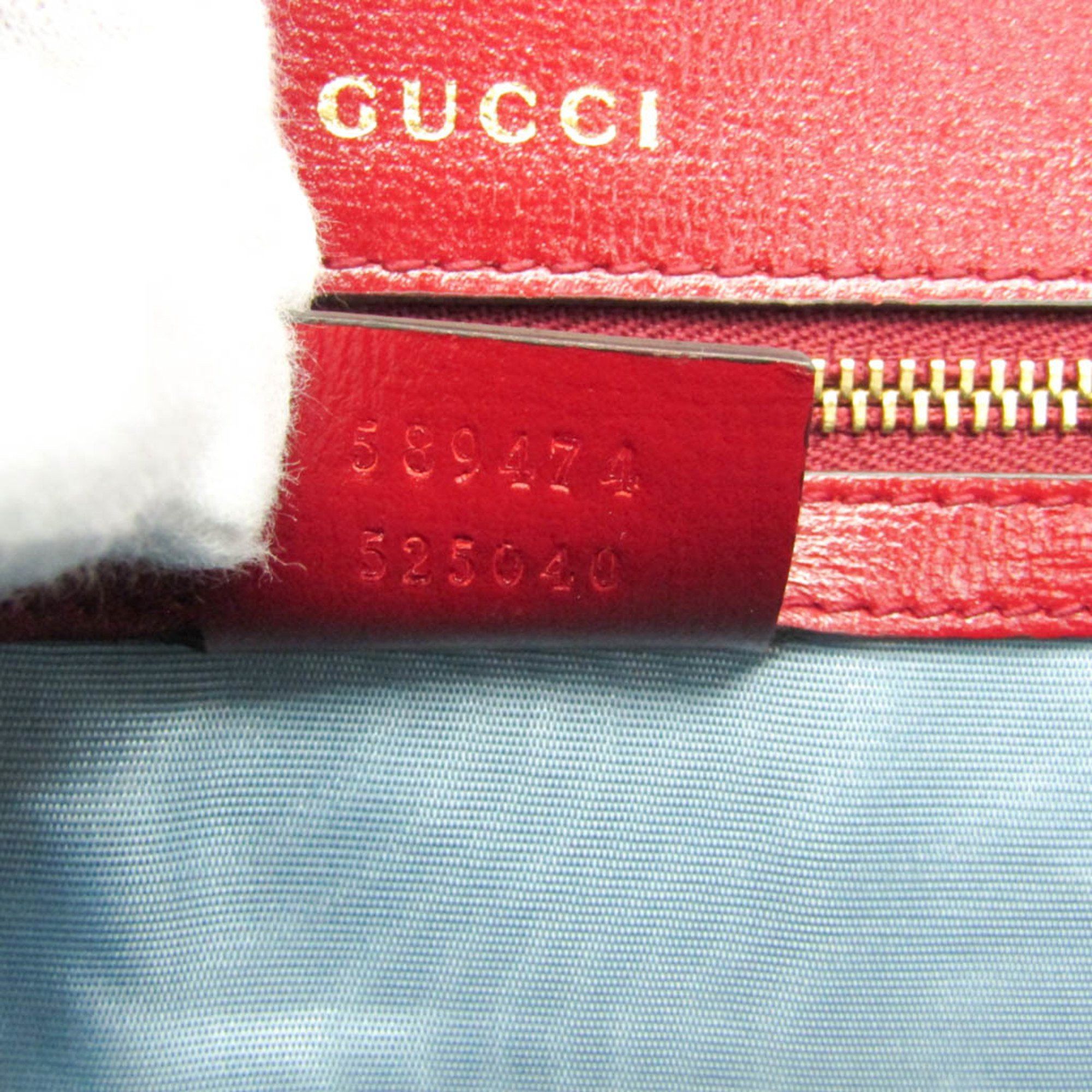 Gucci Gucci GG Marmont Double G 589474 Women's Leather Shoulder Bag Red Color Size ONE SIZE - 19 Thumbnail