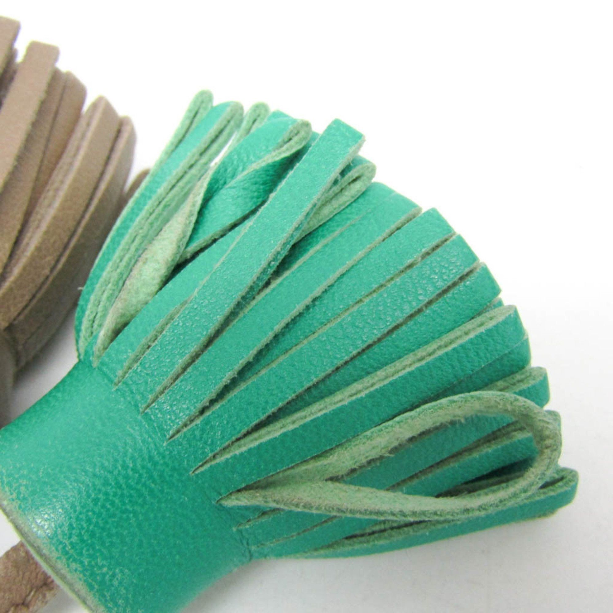 Hermes Hermes Carmen Uno Dos Keyring (Beige,Green) Size ONE SIZE - 4 Thumbnail