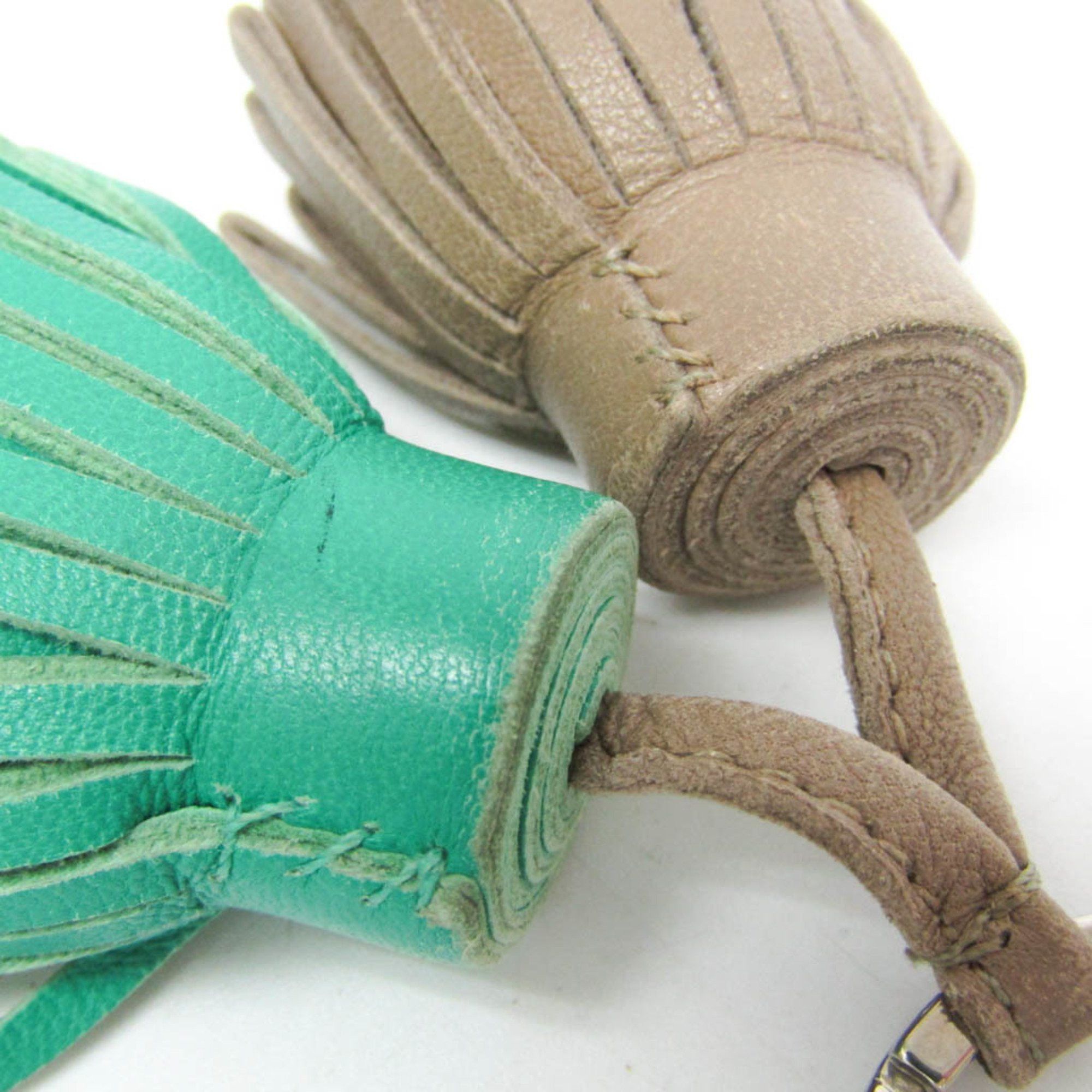 Hermes Hermes Carmen Uno Dos Keyring (Beige,Green) Size ONE SIZE - 5 Thumbnail