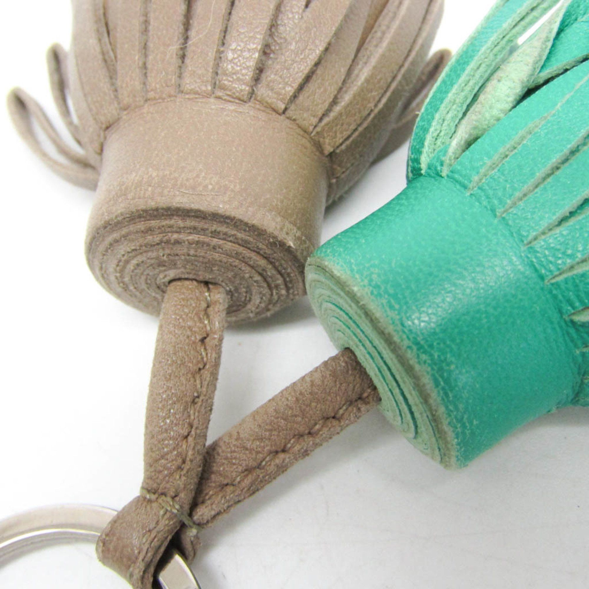 Hermes Hermes Carmen Uno Dos Keyring (Beige,Green) Size ONE SIZE - 3 Thumbnail
