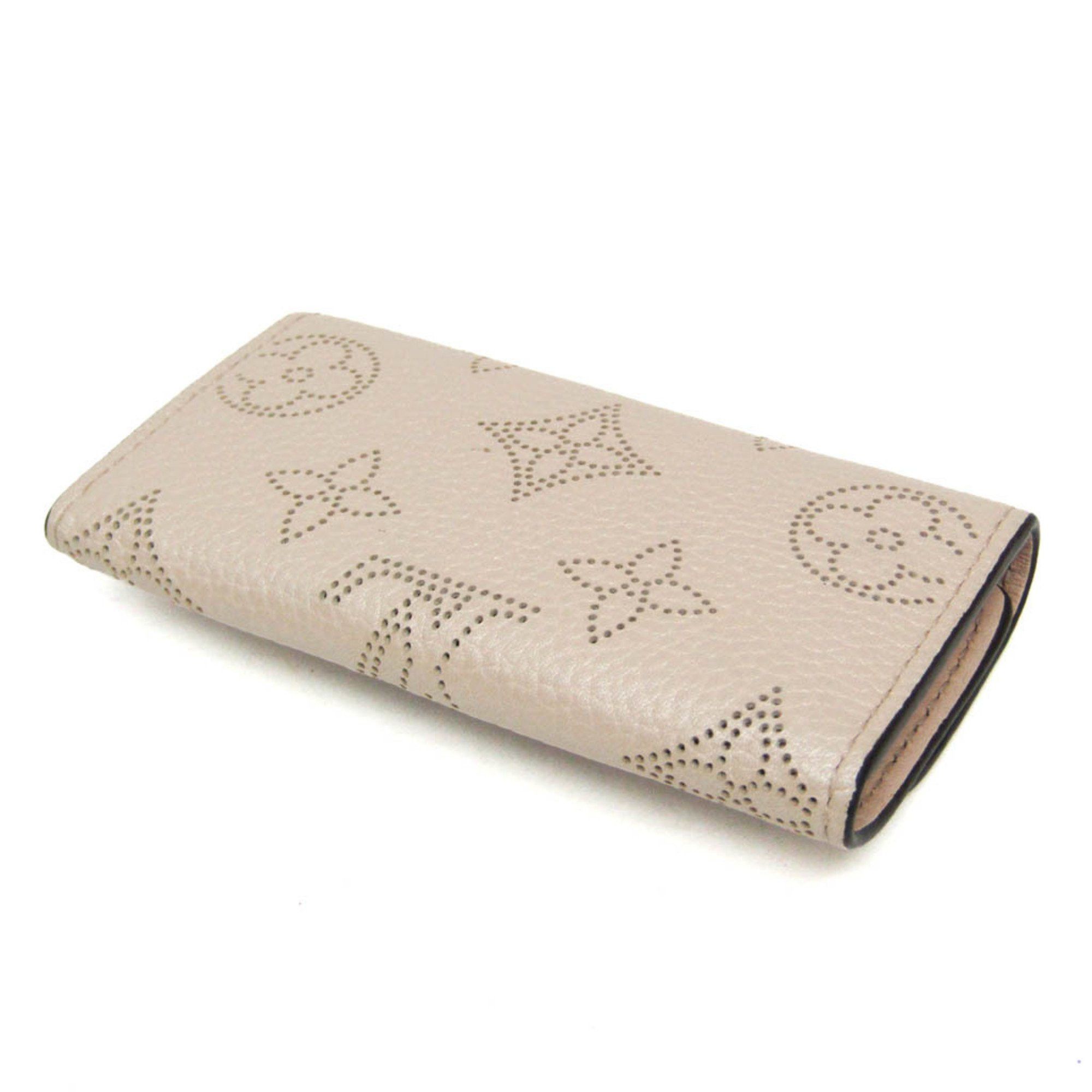 Louis Vuitton Louis Vuitton Mahina 4 Key Holder M80990 Men,Women Leather Key Case Pink Beige Size ONE SIZE - 3 Thumbnail