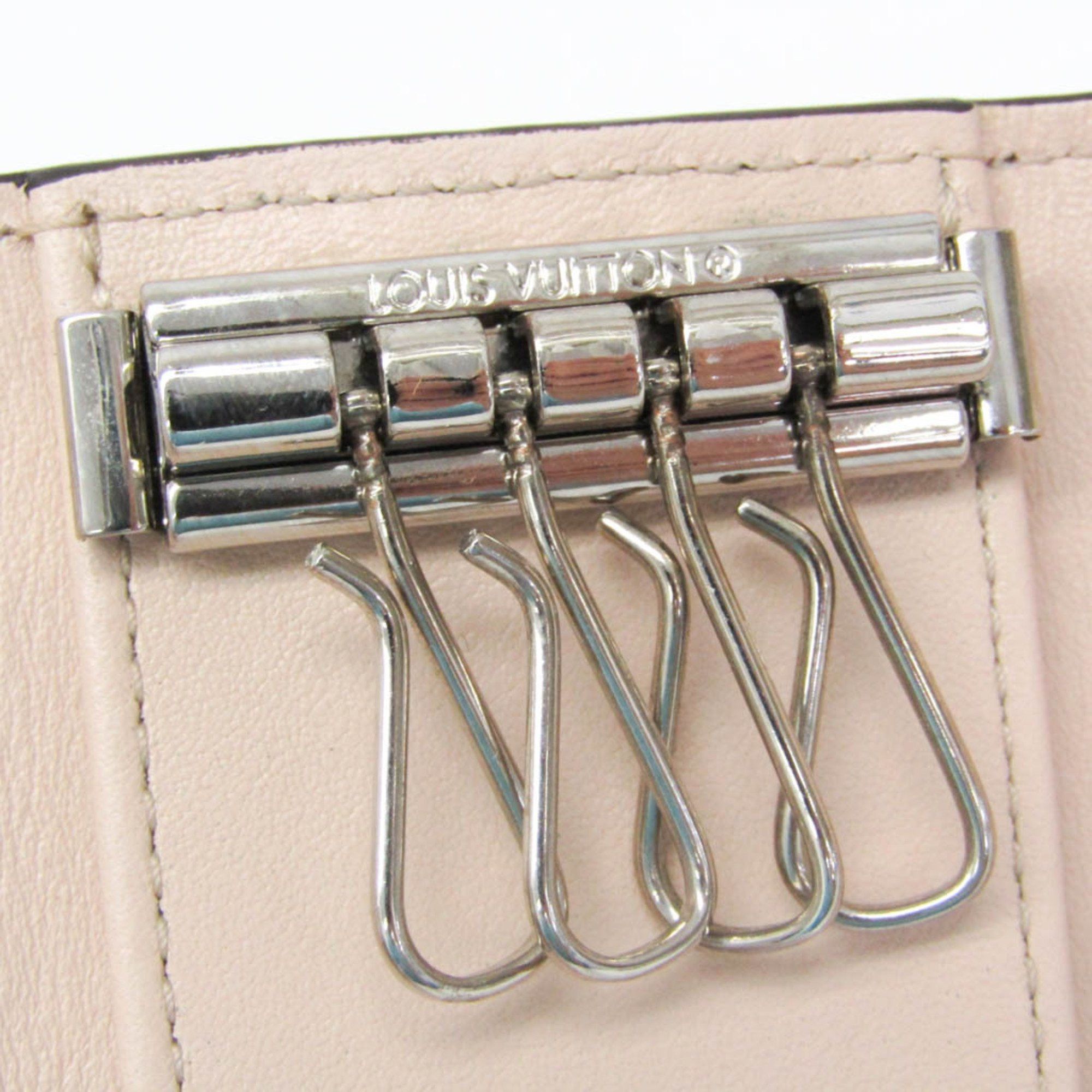 Louis Vuitton Louis Vuitton Mahina 4 Key Holder M80990 Men,Women Leather Key Case Pink Beige Size ONE SIZE - 13 Thumbnail