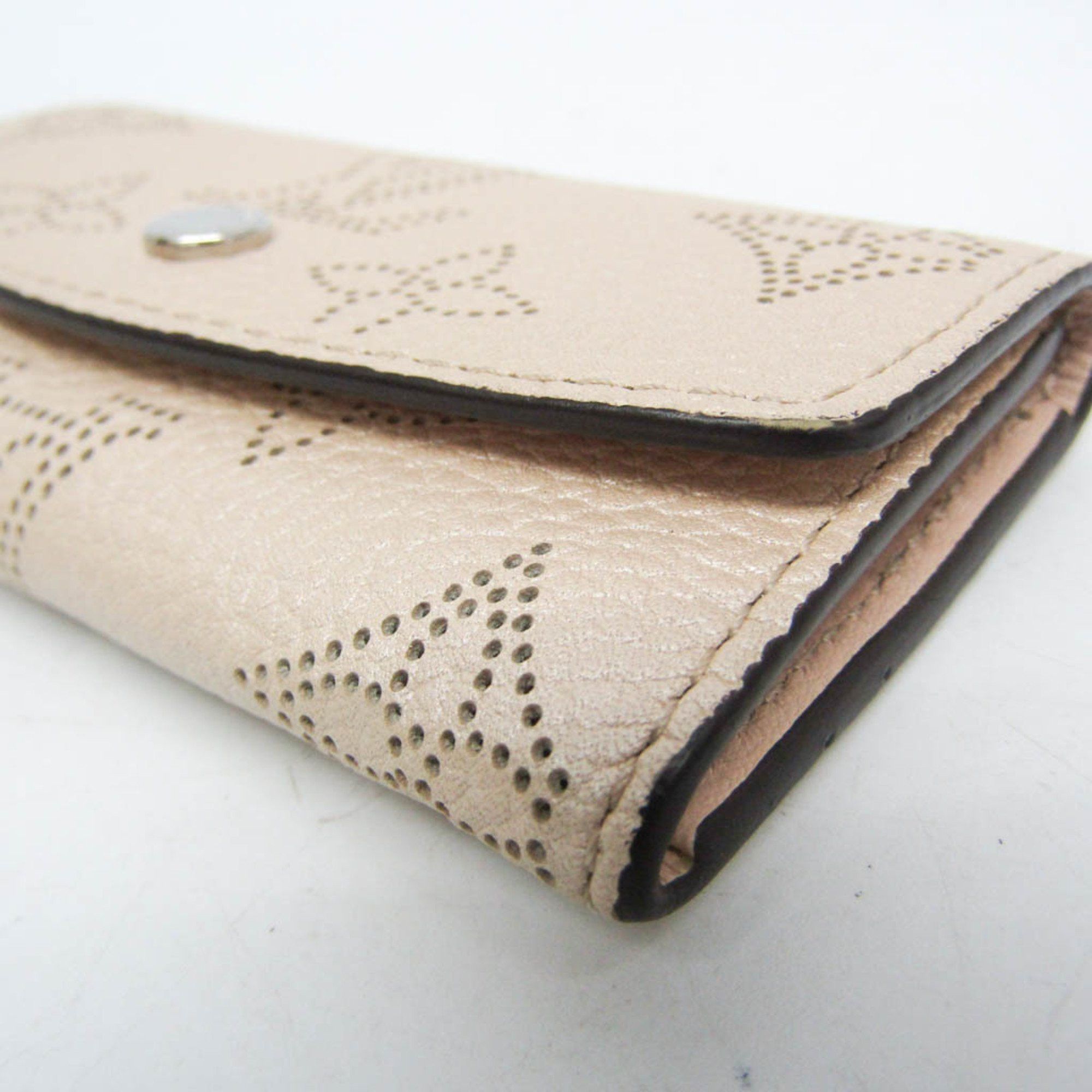 Louis Vuitton Louis Vuitton Mahina 4 Key Holder M80990 Men,Women Leather Key Case Pink Beige Size ONE SIZE - 5 Thumbnail