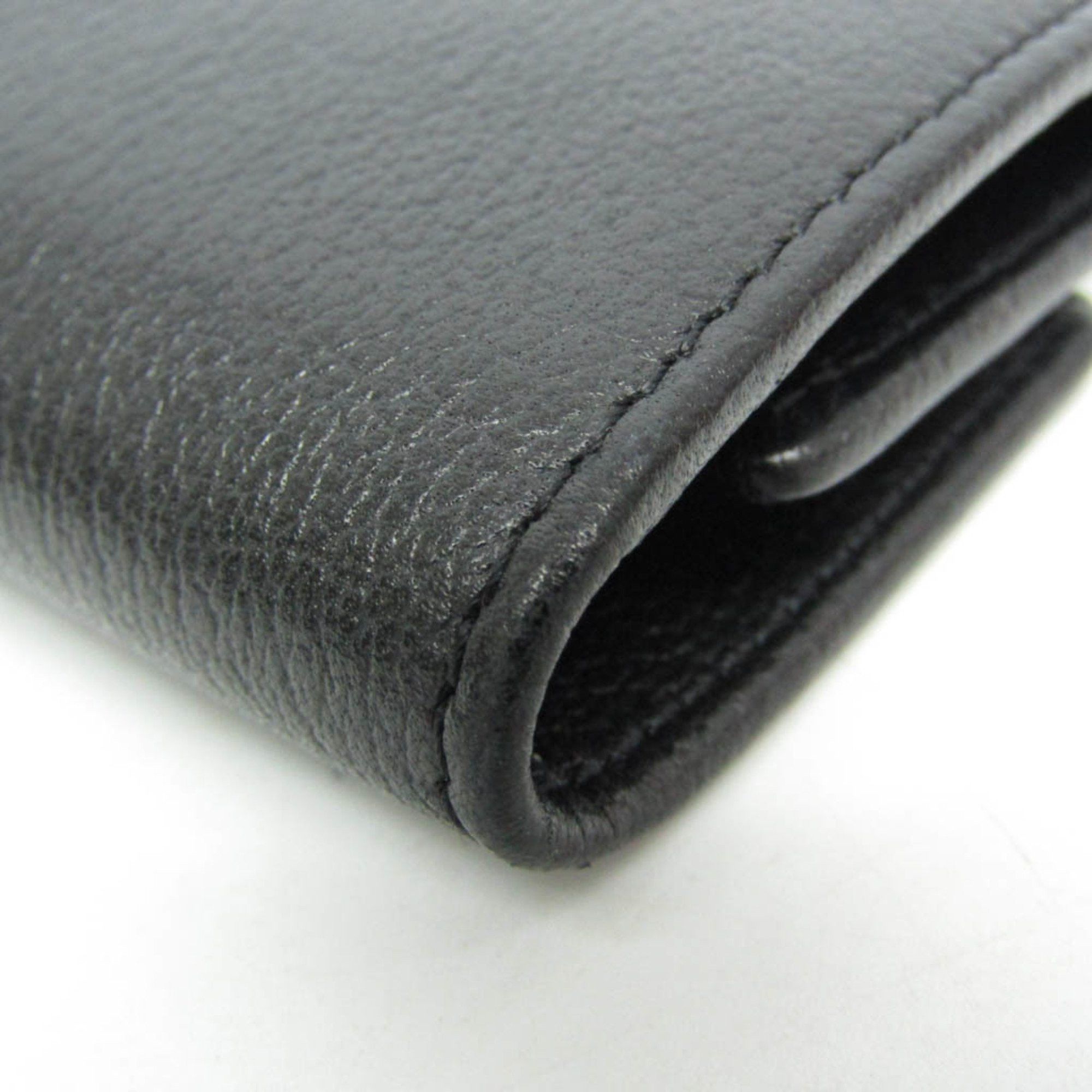 Chanel Chanel Camellia Women's Leather Key Case Black Size ONE SIZE - 6 Thumbnail