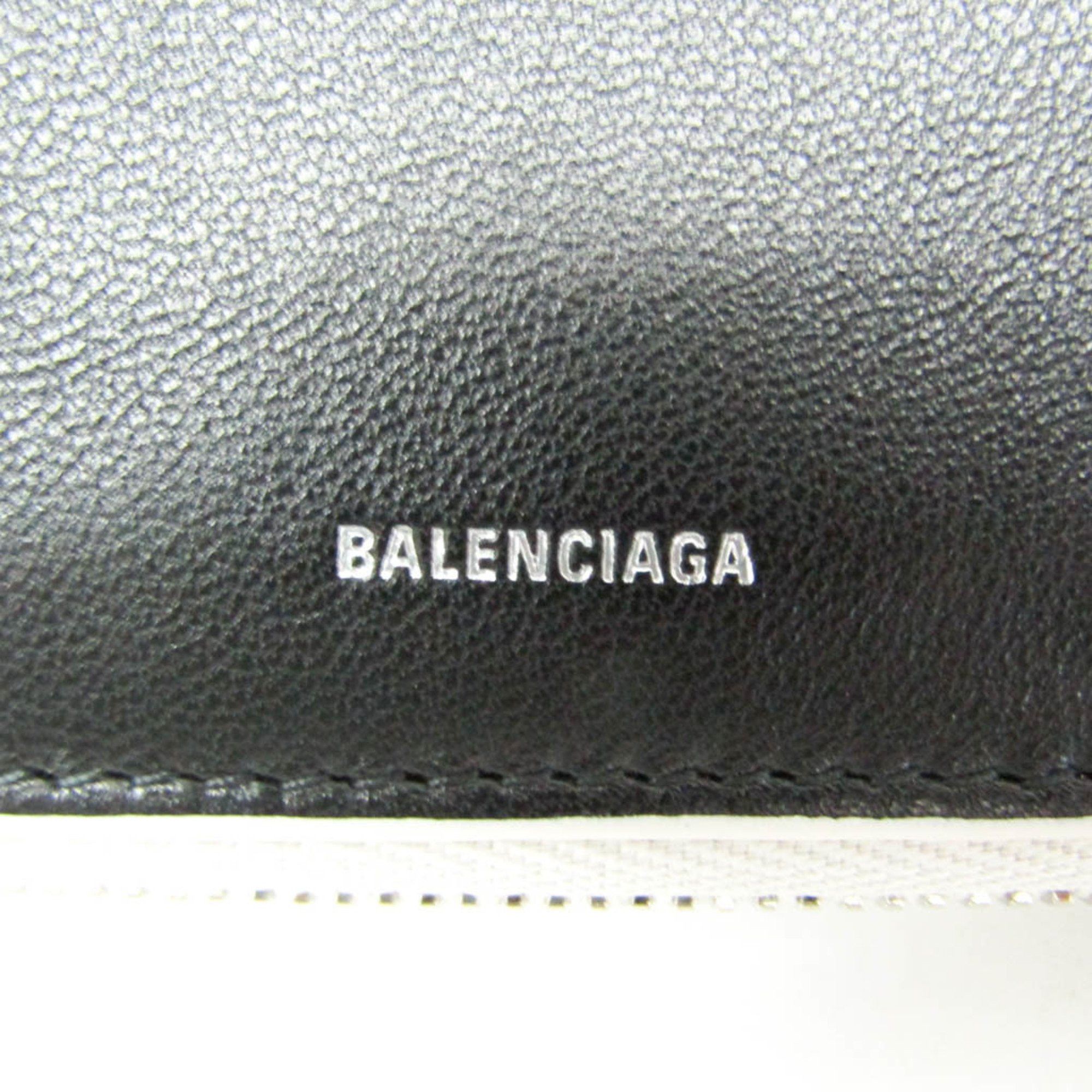Balenciaga Balenciaga Envelope Compact Wallet 753762 Men,Women Leather Wallet (tri-fold) Black,Off-white Size ONE SIZE - 14 Thumbnail