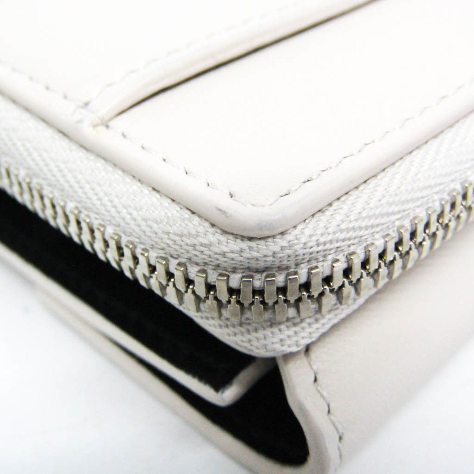 Balenciaga Balenciaga Envelope Compact Wallet 753762 Men,Women Leather Wallet (tri-fold) Black,Off-white Size ONE SIZE - 7 Thumbnail
