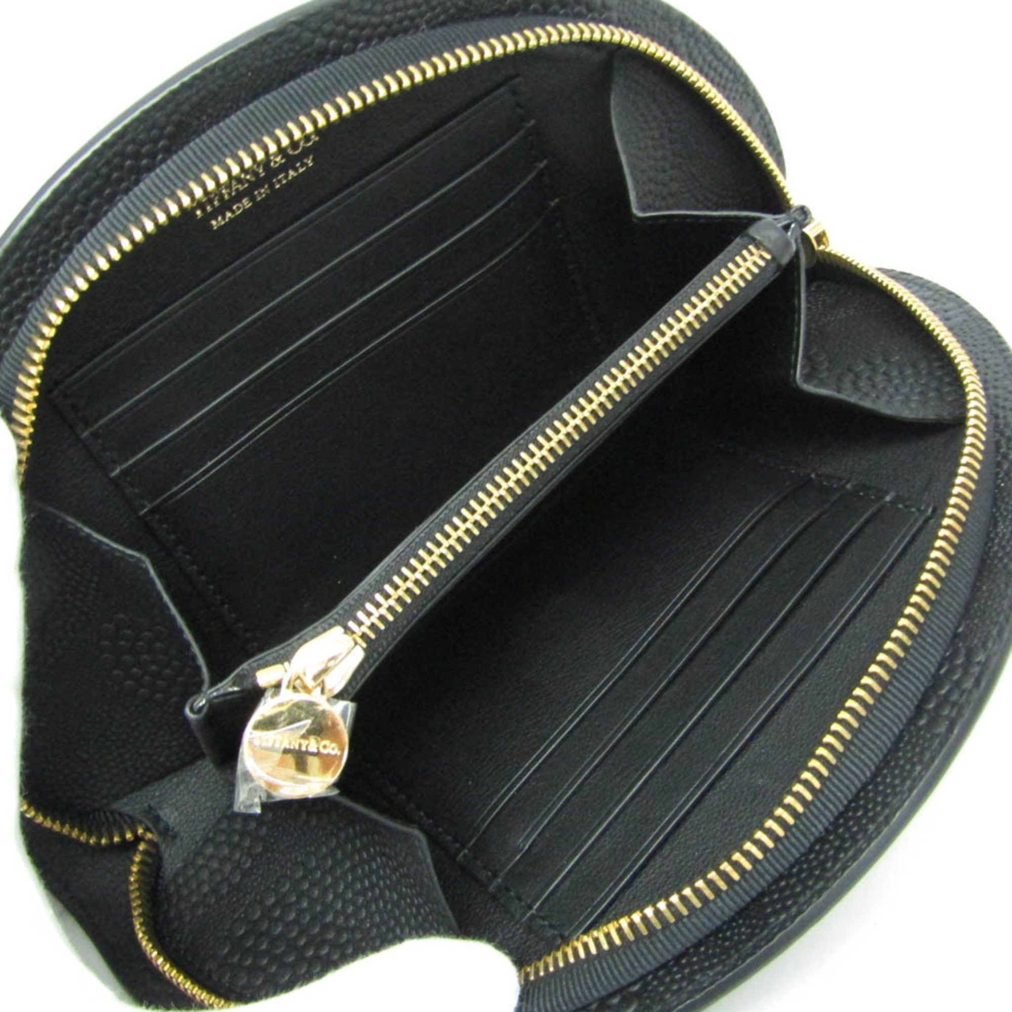 Tiffany & Co. Tiffany Half Moon Men,Women Leather Long Wallet (bi-fold) Black Size ONE SIZE - 4 Thumbnail