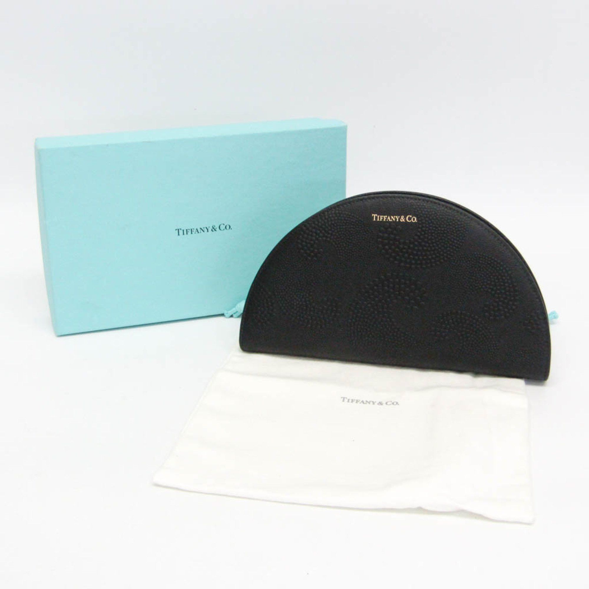 Tiffany & Co. Tiffany Half Moon Men,Women Leather Long Wallet (bi-fold) Black Size ONE SIZE - 2 Thumbnail