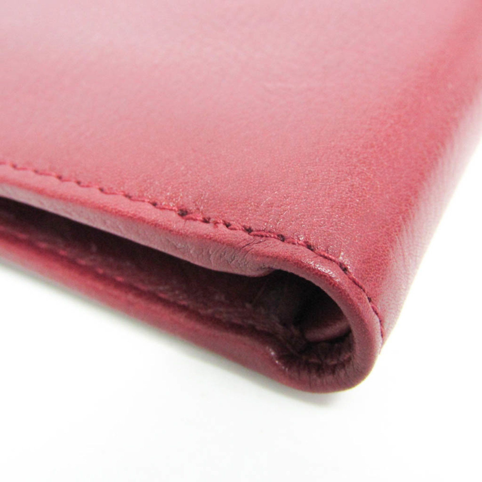 Prada Prada GRAIN CALF 2M0738 Women,Men Leather Wallet (bi-fold) Cherry Red Size ONE SIZE - 8 Thumbnail