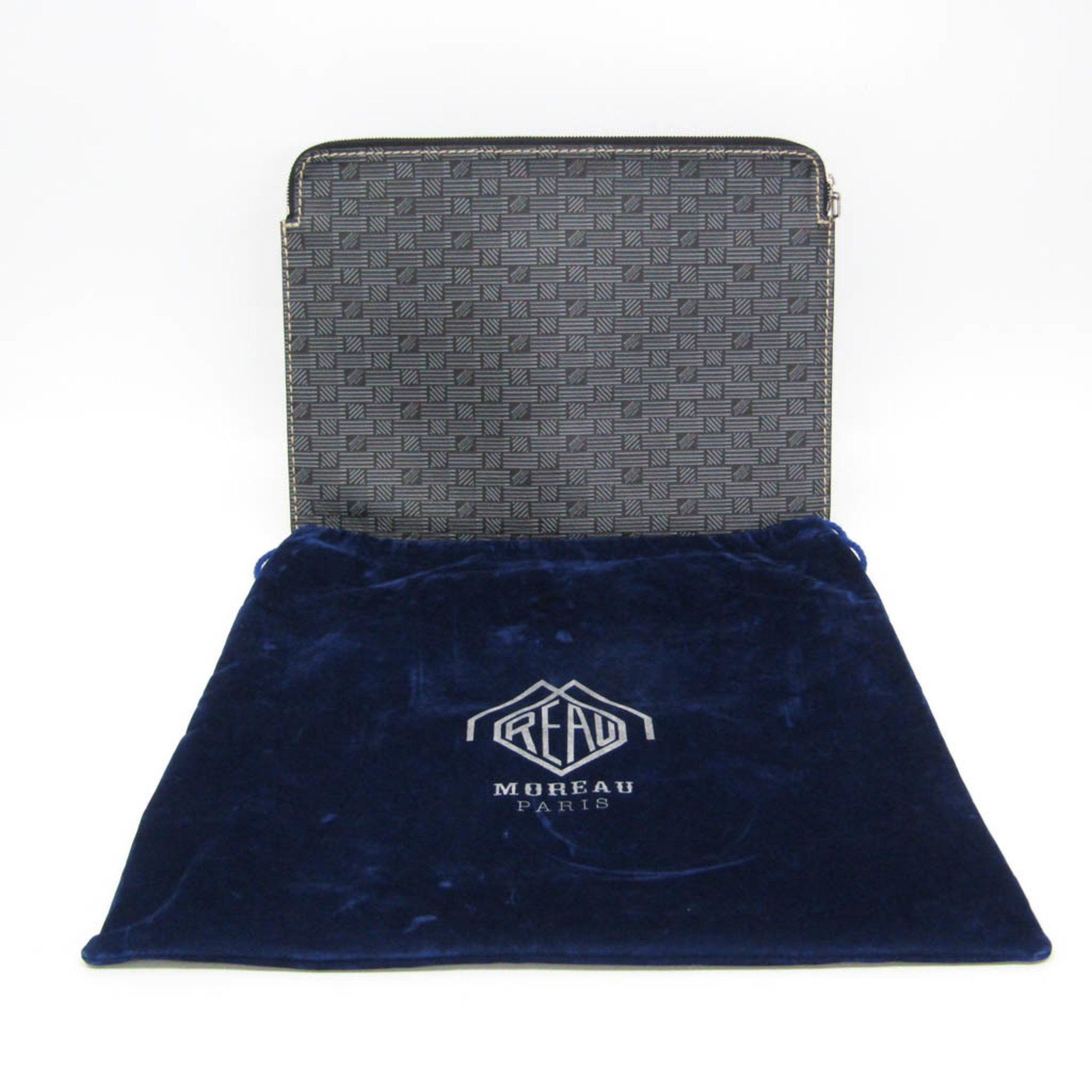 Other Moreau Men,Women Leather Clutch Bag,Pouch Black,Gray Size ONE SIZE - 2 Thumbnail