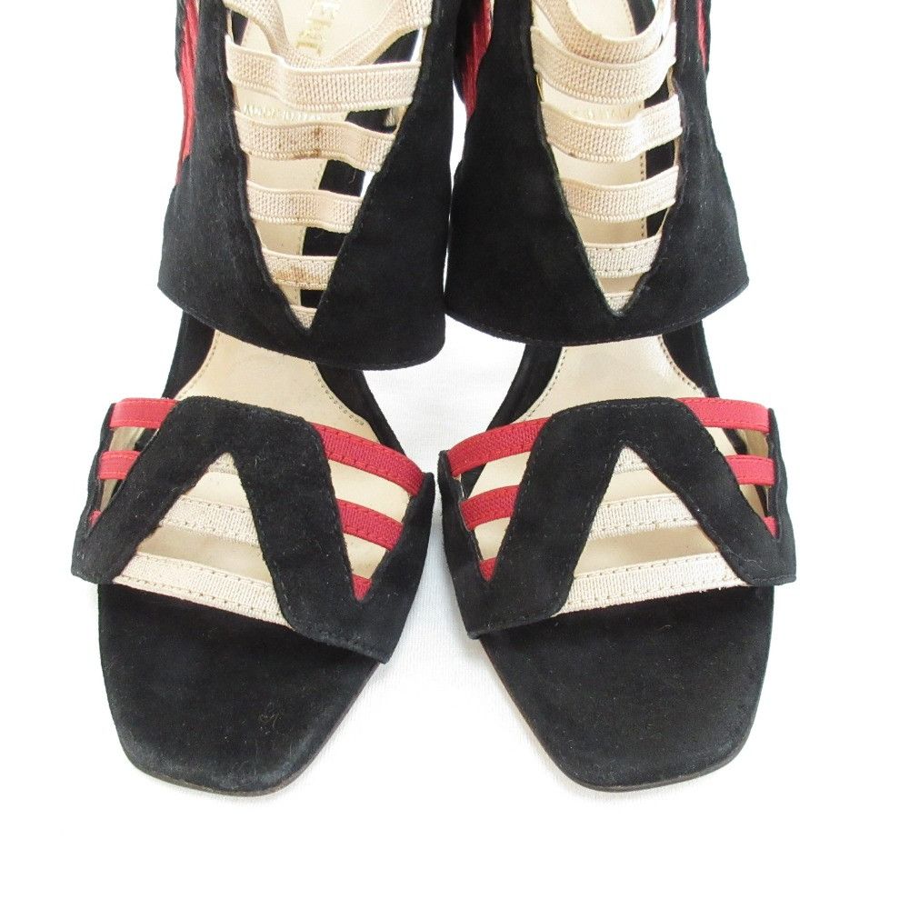 Fendi Fendi Fendi Suede High Heel Sandals Suede Shoes DUTY FREE for USA Size ONE SIZE - 2 Thumbnail