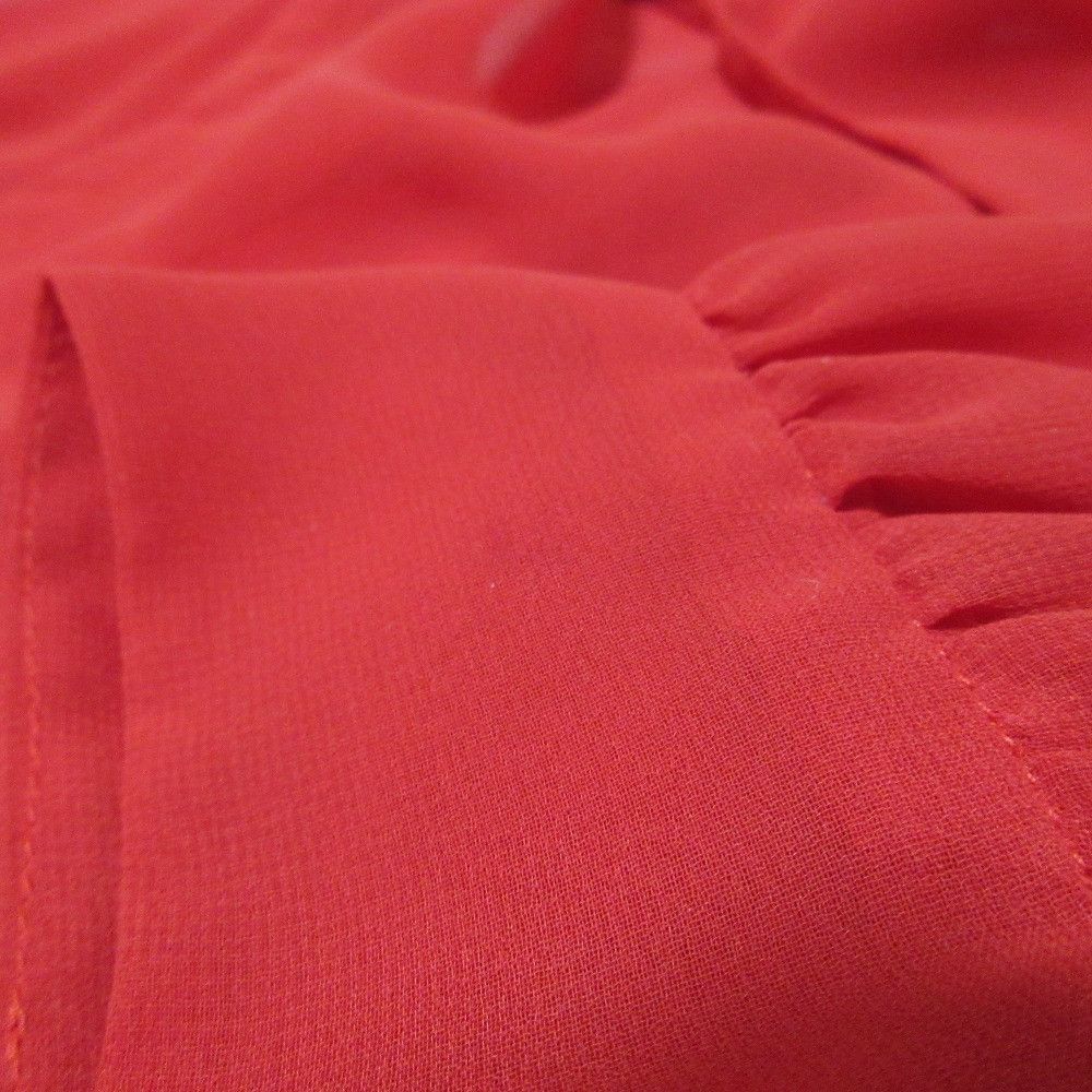 Other Needles Gathered Blouse Poly Chiffon Blouse Others Tops IN139 DUTY FREE for USA
