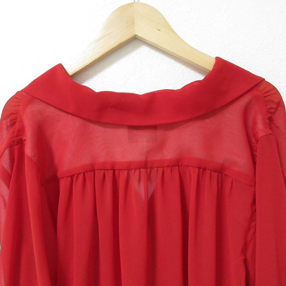Other Needles Gathered Blouse Poly Chiffon Blouse Others Tops IN139 DUTY FREE for USA