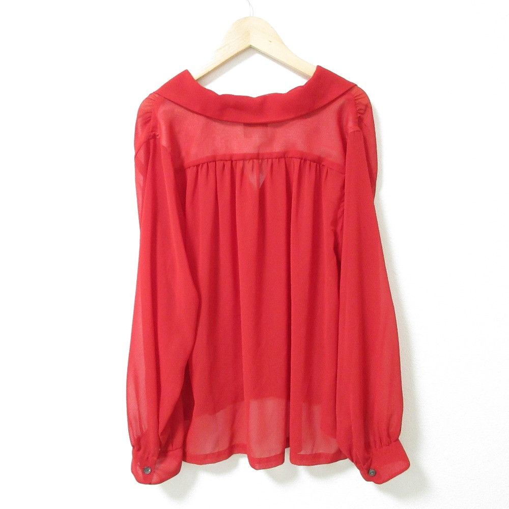 Other Needles Gathered Blouse Poly Chiffon Blouse Others Tops IN139 DUTY FREE for USA