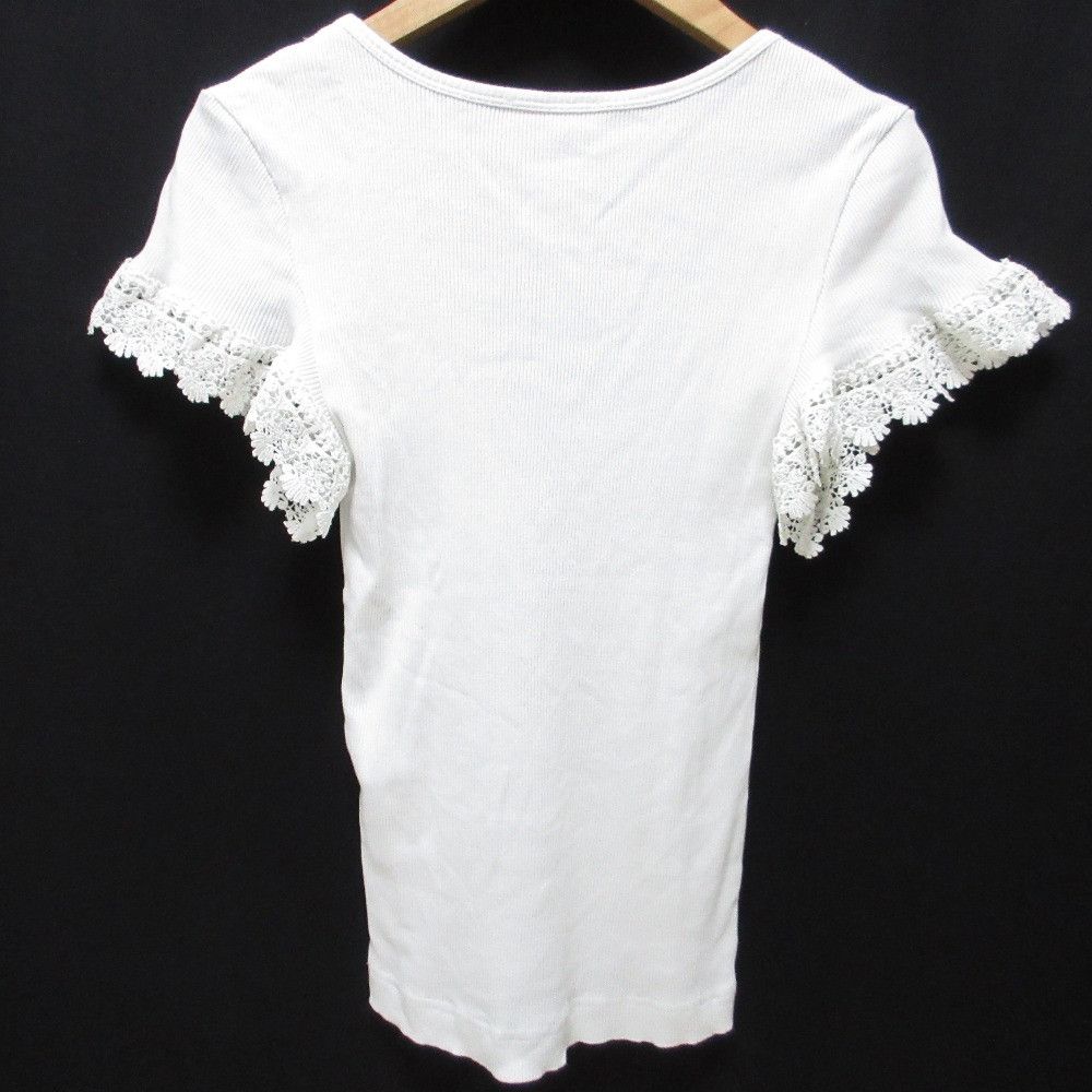 Chloe See by Chloe Short Sleeve Knit Top Cotton Tops DUTY FREE for USA