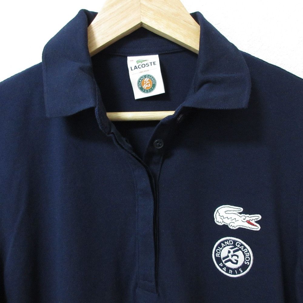 Other Other Lacoste Roland Garros Embroidered Short Sleeve Polo Shirt Cotton Tops DUTY FREE for USA Size ONE SIZE - 4 Thumbnail