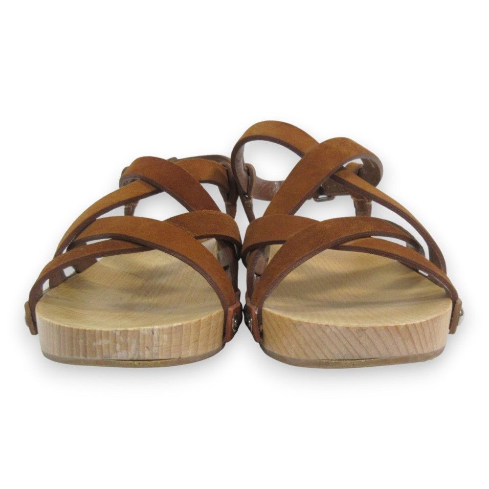 Miu Miu Miu Miu Miu Miu Bijoux Studs Suede Wood Sandals Suede Shoes 30676 DUTY FREE for USA Size ONE SIZE - 4 Thumbnail