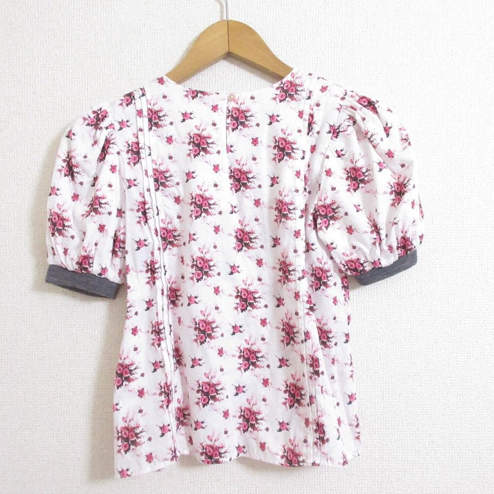 Dior Dior Christian Dior Rose Print Short Sleeve Pullover Cotton Tops DUTY FREE for USA Size ONE SIZE - 2 Thumbnail