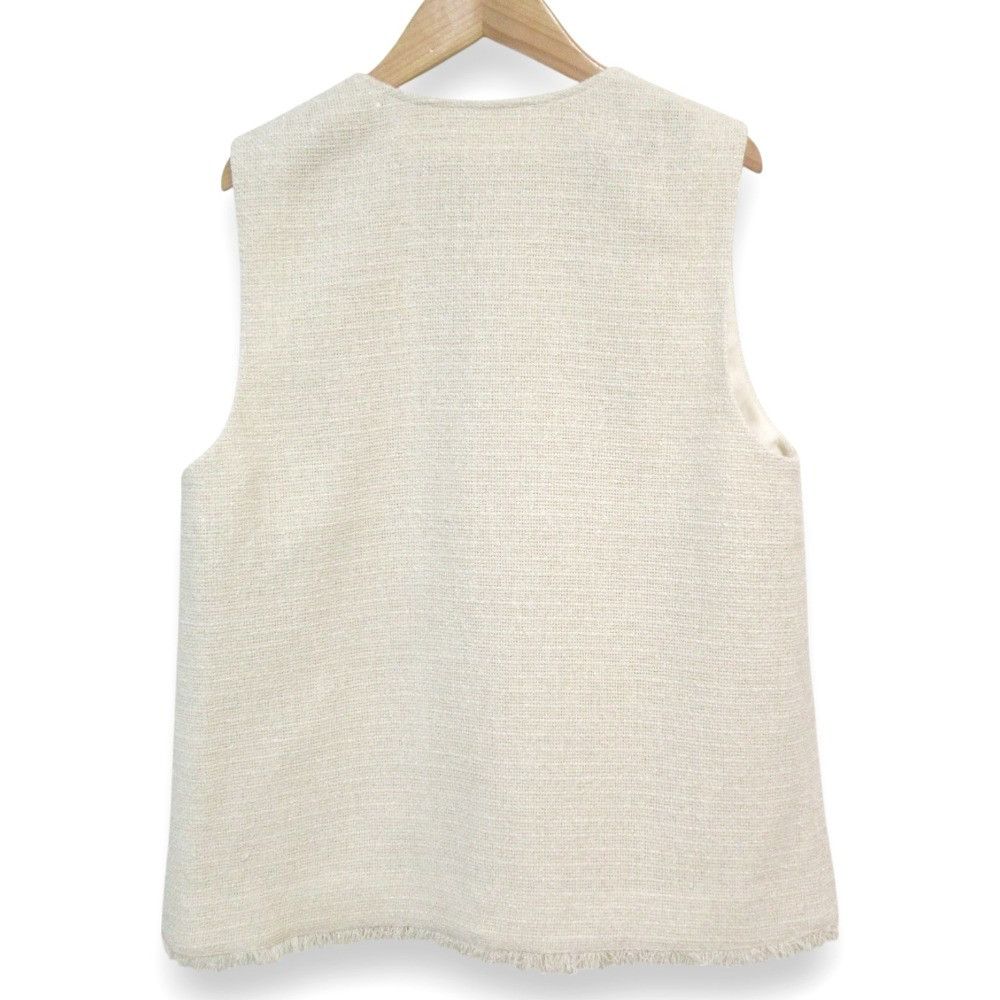 Other Other ANAYI Karl Yarn Tweed V Neck Blouse Others Tops DUTY FREE for USA Size ONE SIZE - 2 Thumbnail