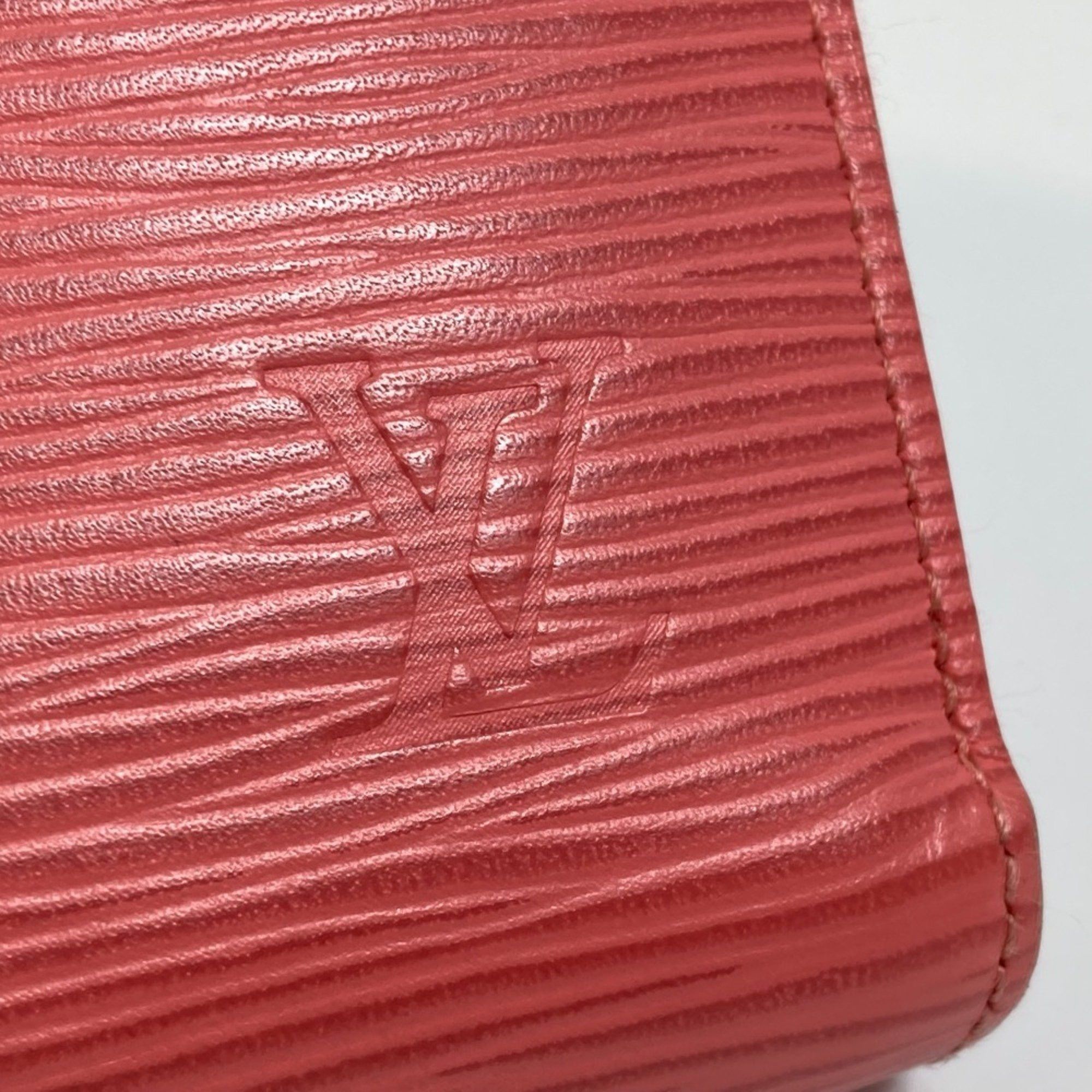 Louis Vuitton LOUIS VUITTON M60663 Epi Zippy Wallet, Round Zip Long Leather, Women's, Corail, Pink Size ONE SIZE - 4 Thumbnail
