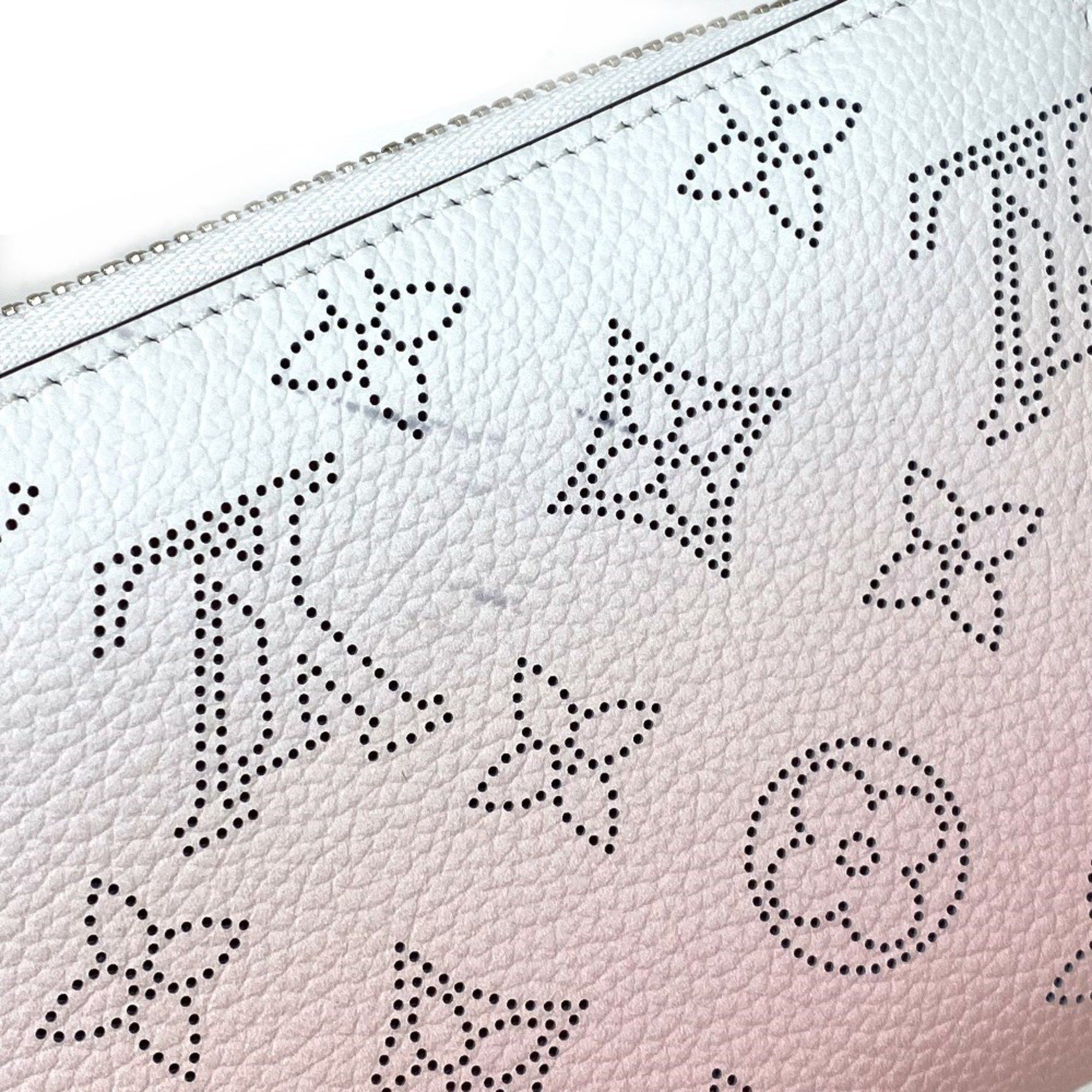 Louis Vuitton LOUIS VUITTON M80490 Monogram Mahina Gradient Zippy Wallet, Round Zipper Long Leather, Women's, Pink and White Size ONE SIZE - 6 Thumbnail