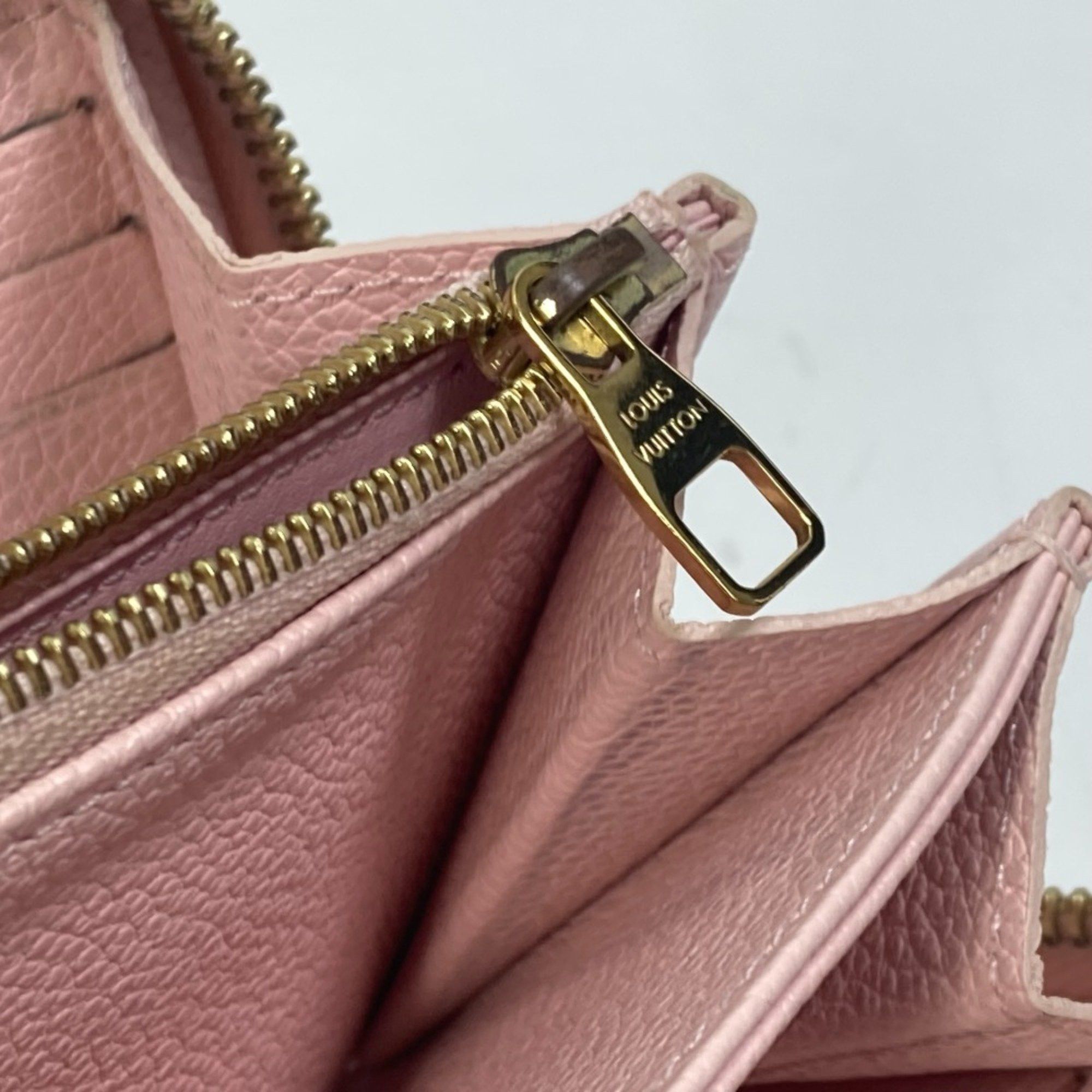 Louis Vuitton LOUIS VUITTON M80403 Monogram Empreinte by the Pool Zippy Wallet, Leather, Women's, Bouton de Rose, Pink Size ONE SIZE - 9 Thumbnail