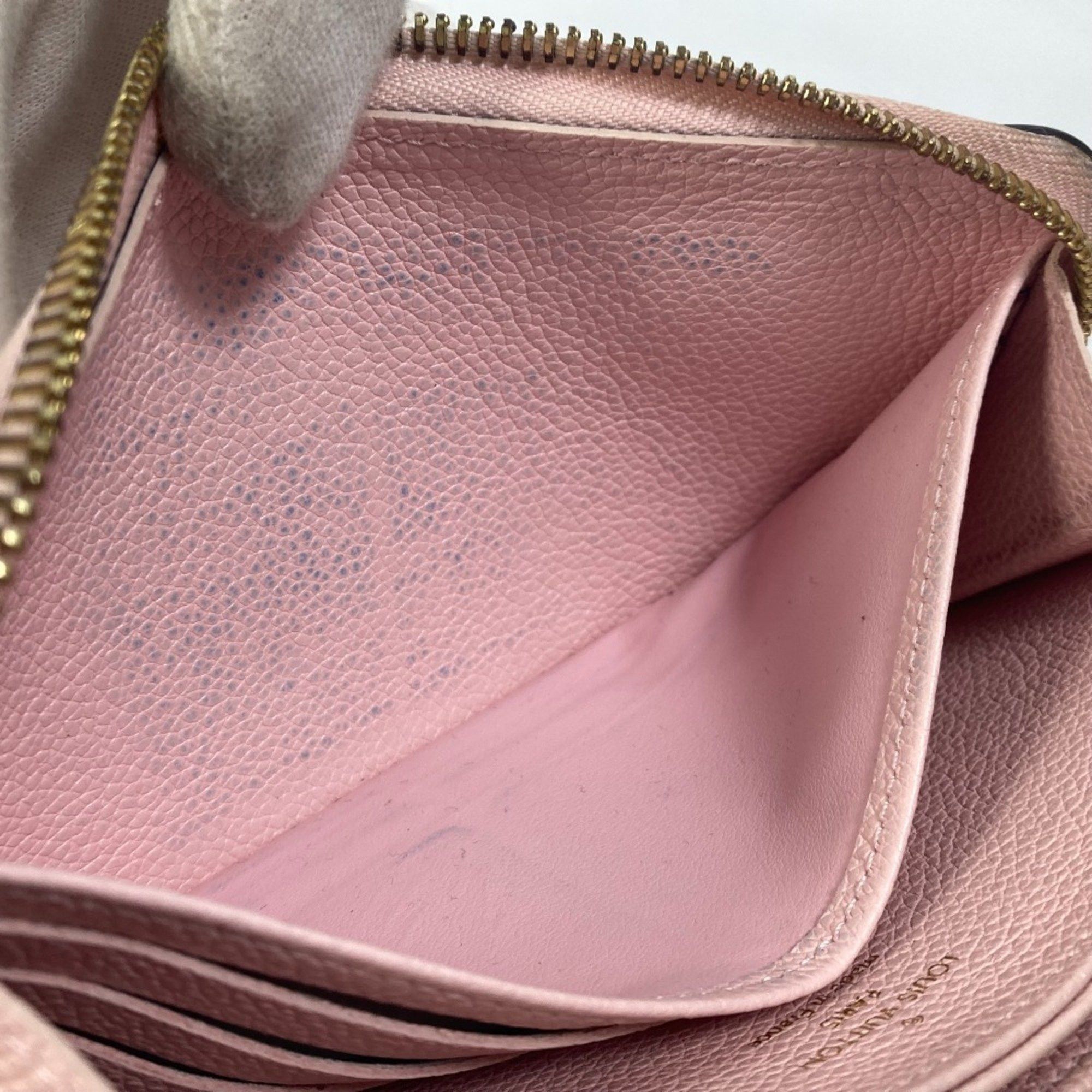 Louis Vuitton LOUIS VUITTON M80403 Monogram Empreinte by the Pool Zippy Wallet, Leather, Women's, Bouton de Rose, Pink Size ONE SIZE - 14 Thumbnail