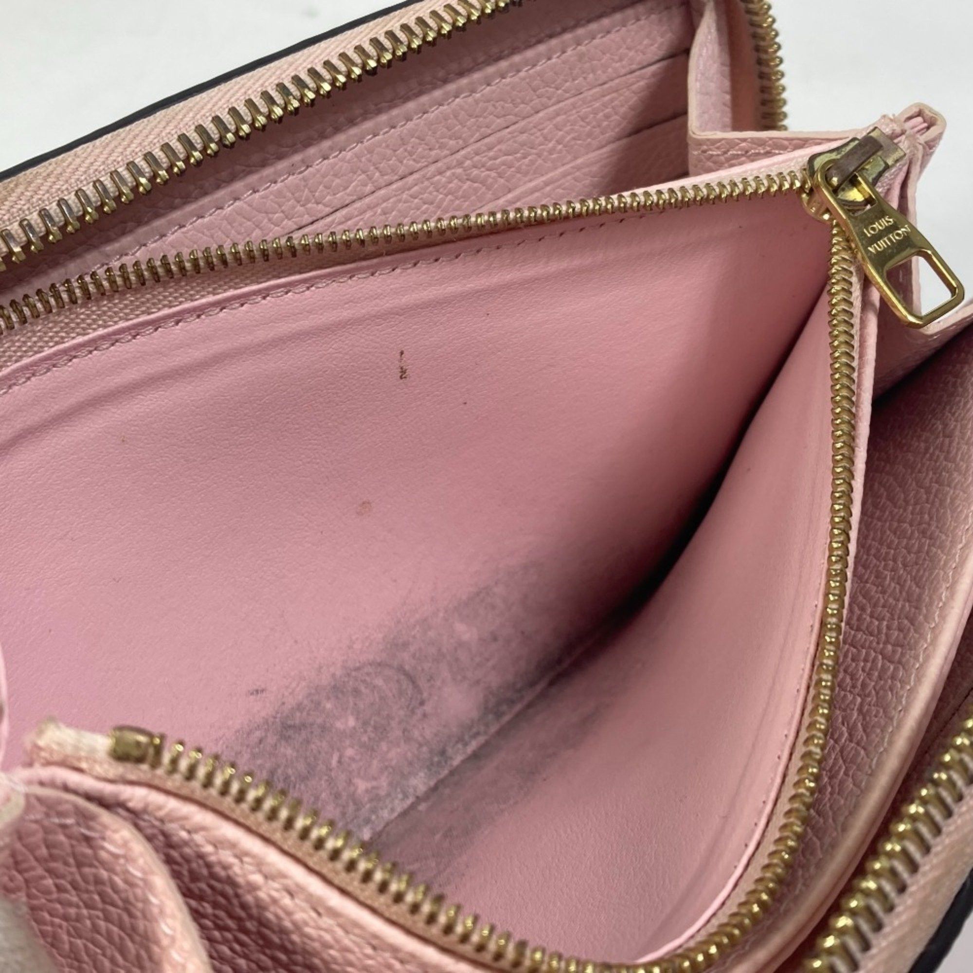 Louis Vuitton LOUIS VUITTON M80403 Monogram Empreinte by the Pool Zippy Wallet, Leather, Women's, Bouton de Rose, Pink Size ONE SIZE - 12 Thumbnail