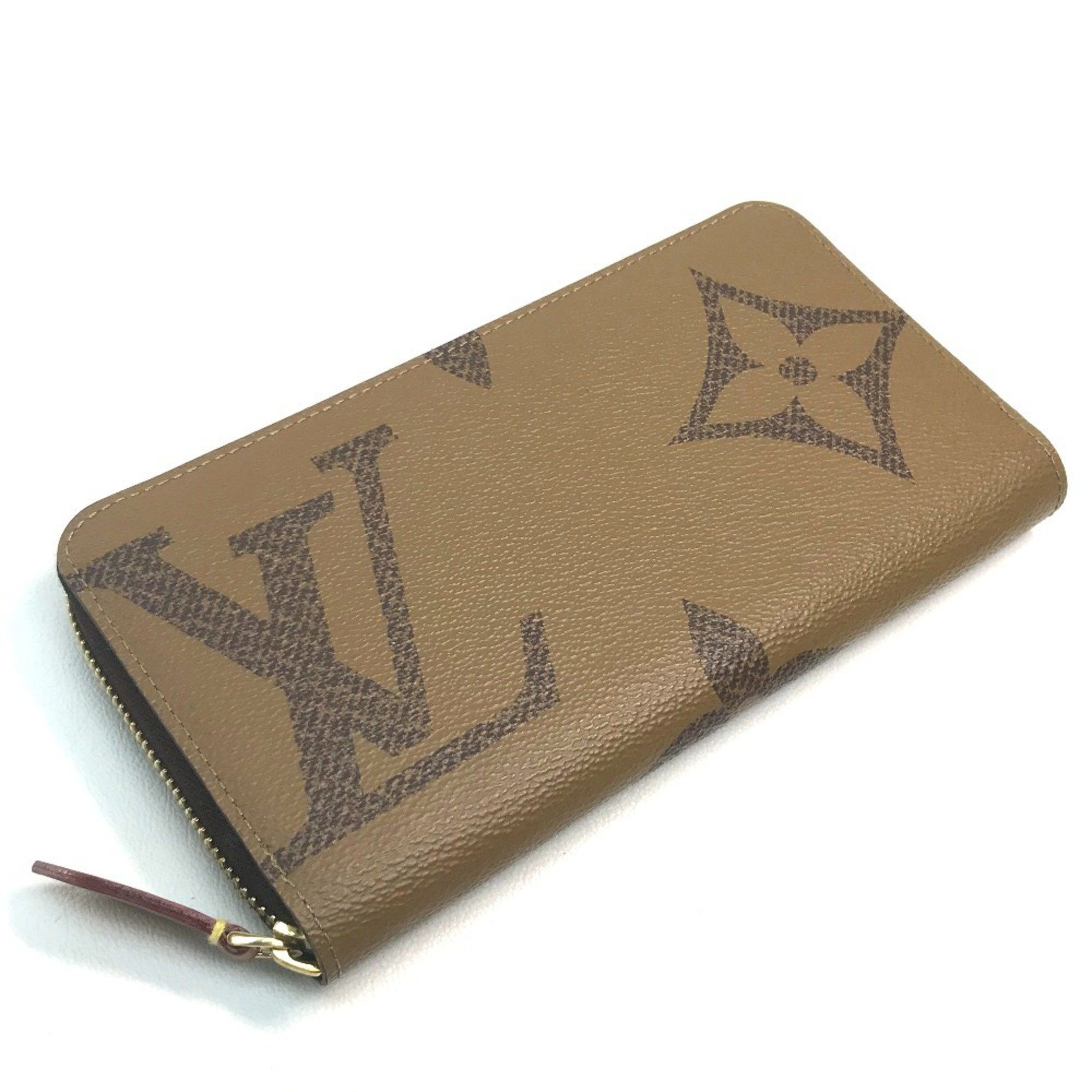Louis Vuitton LOUIS VUITTON M67687 Monogram Giant Zippy Wallet, Reverse Canvas, Women's, Brown Size ONE SIZE - 2 Thumbnail