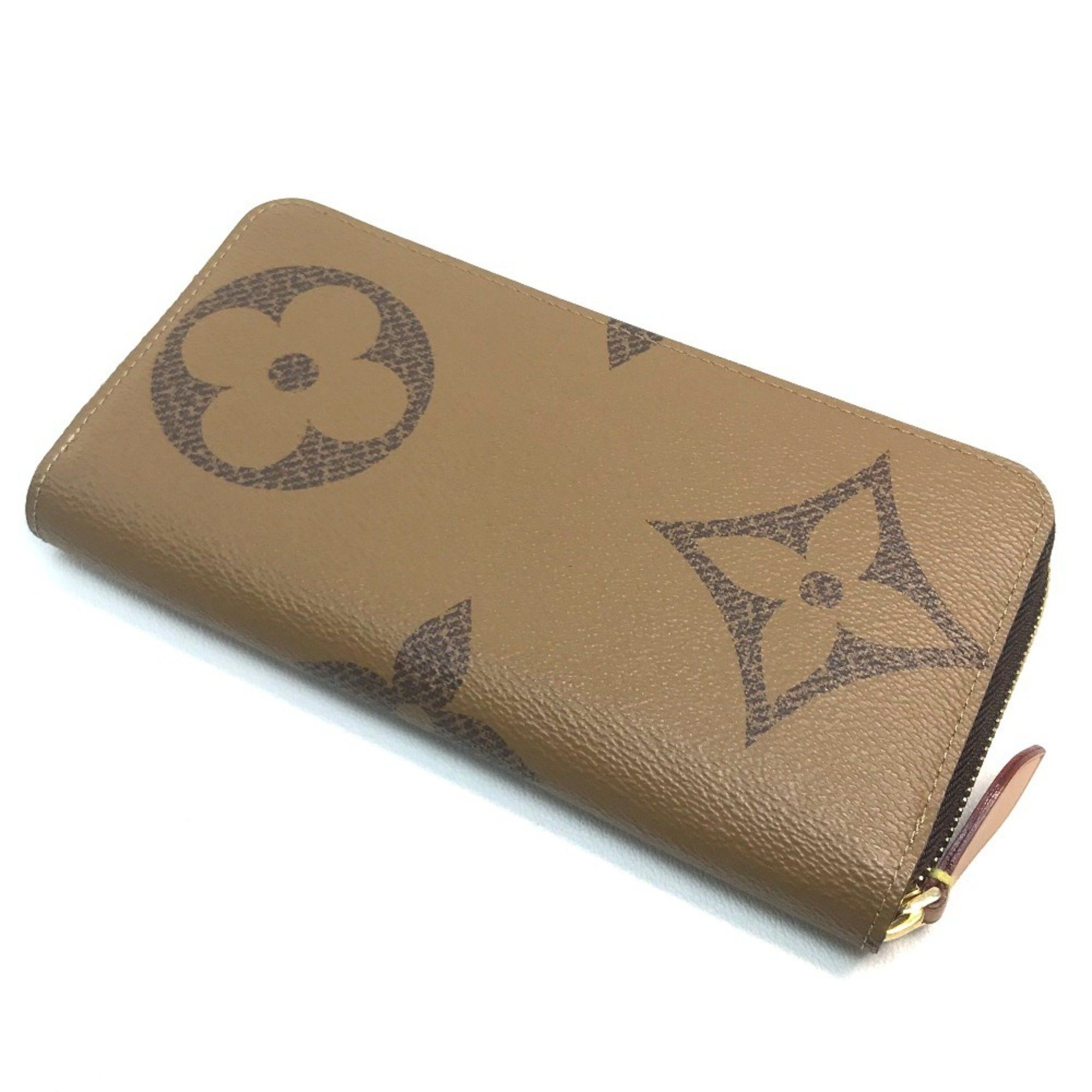 Louis Vuitton LOUIS VUITTON M67687 Monogram Giant Zippy Wallet, Reverse Canvas, Women's, Brown Size ONE SIZE - 3 Thumbnail