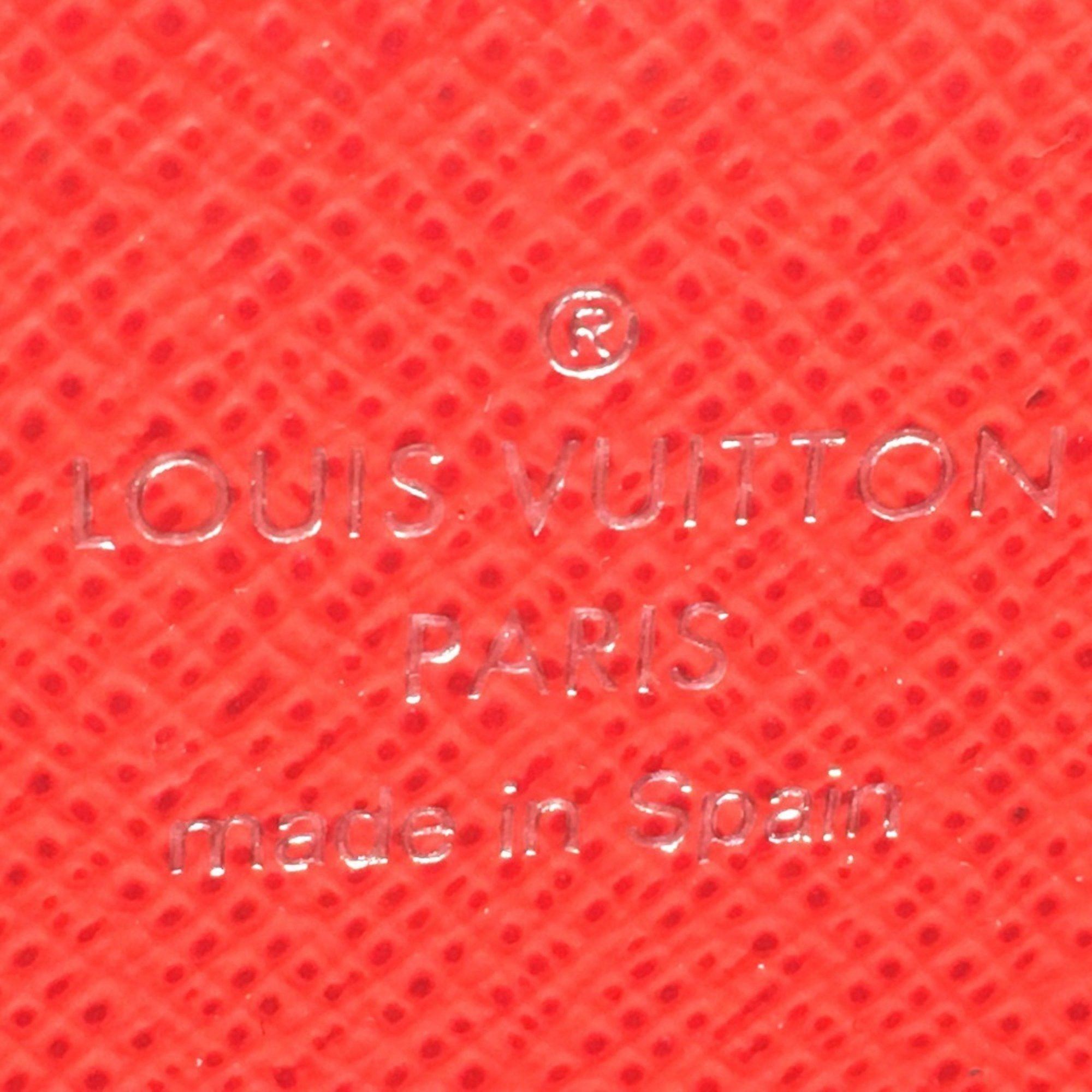 Louis Vuitton LOUIS VUITTON M60913 Epi Leather Portefeuille Clemence Round Zip Long Wallet, Women's, Red, Coquelicot Size ONE SIZE - 7 Thumbnail