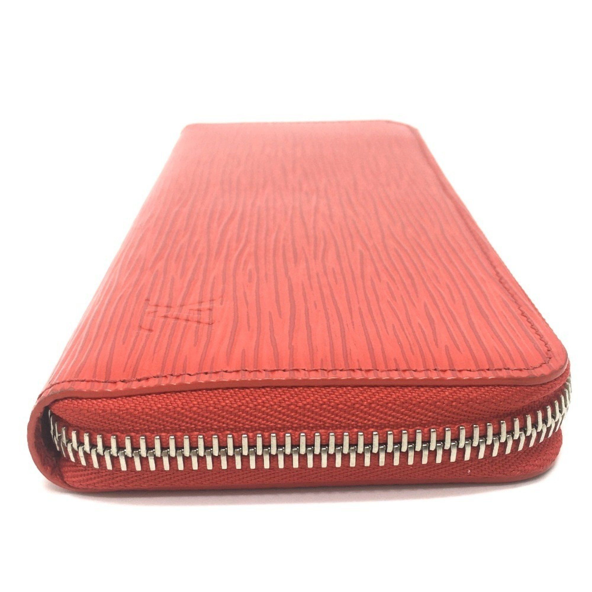 Louis Vuitton LOUIS VUITTON M60913 Epi Leather Portefeuille Clemence Round Zip Long Wallet, Women's, Red, Coquelicot Size ONE SIZE - 3 Thumbnail