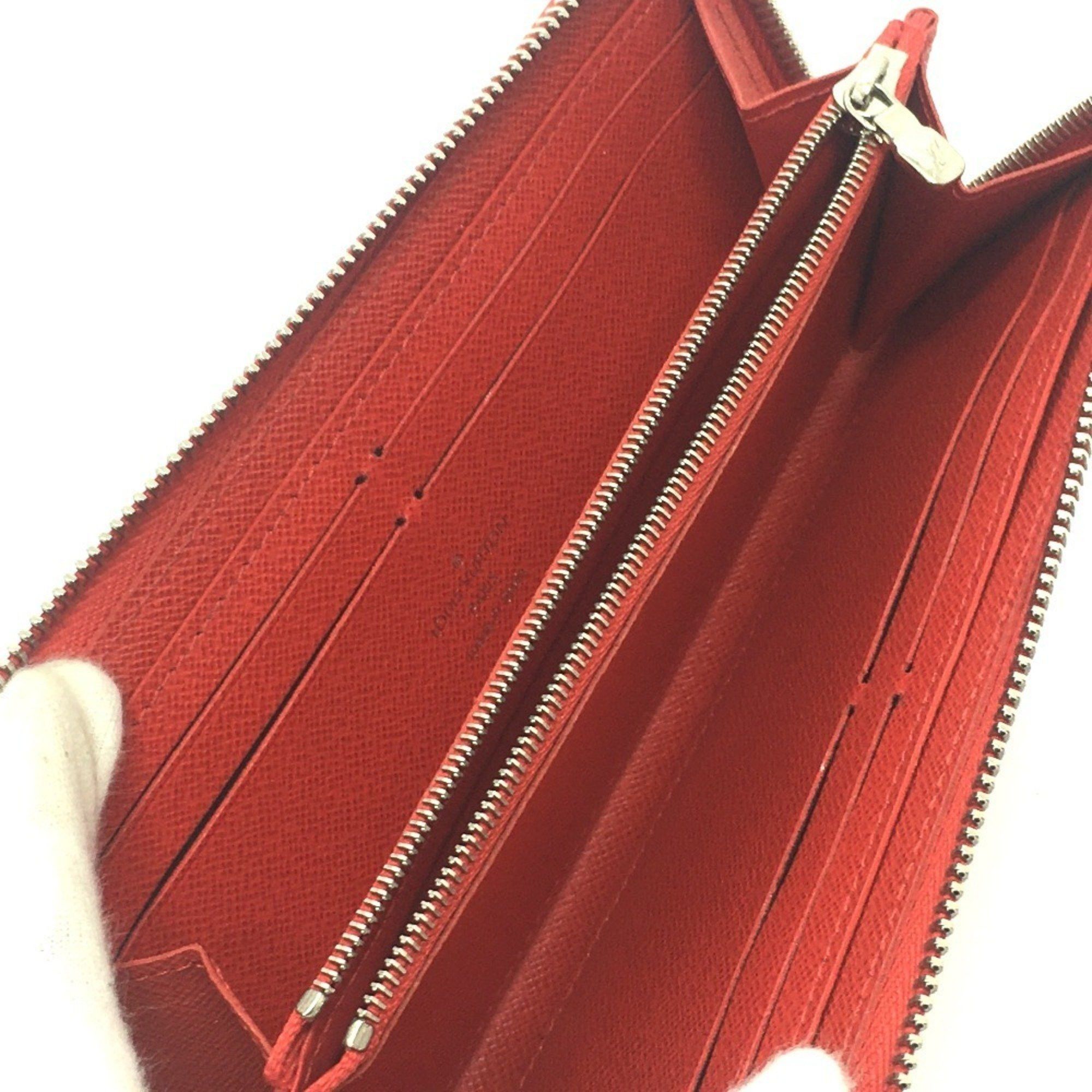 Louis Vuitton LOUIS VUITTON M60913 Epi Leather Portefeuille Clemence Round Zip Long Wallet, Women's, Red, Coquelicot Size ONE SIZE - 6 Thumbnail