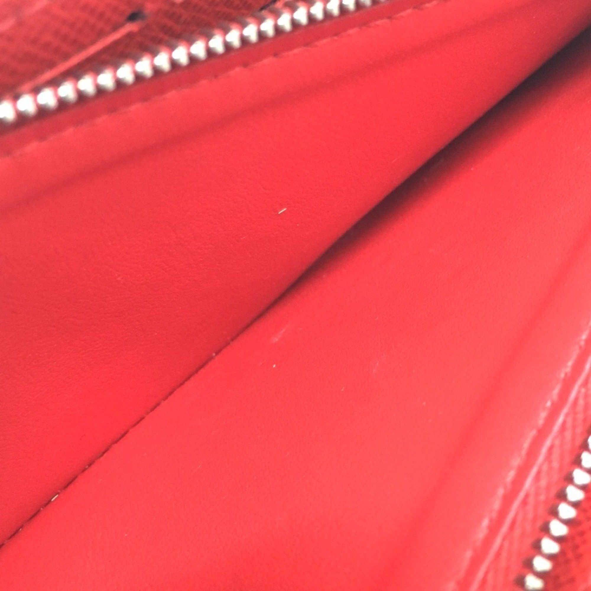 Louis Vuitton LOUIS VUITTON M60913 Epi Leather Portefeuille Clemence Round Zip Long Wallet, Women's, Red, Coquelicot Size ONE SIZE - 8 Thumbnail