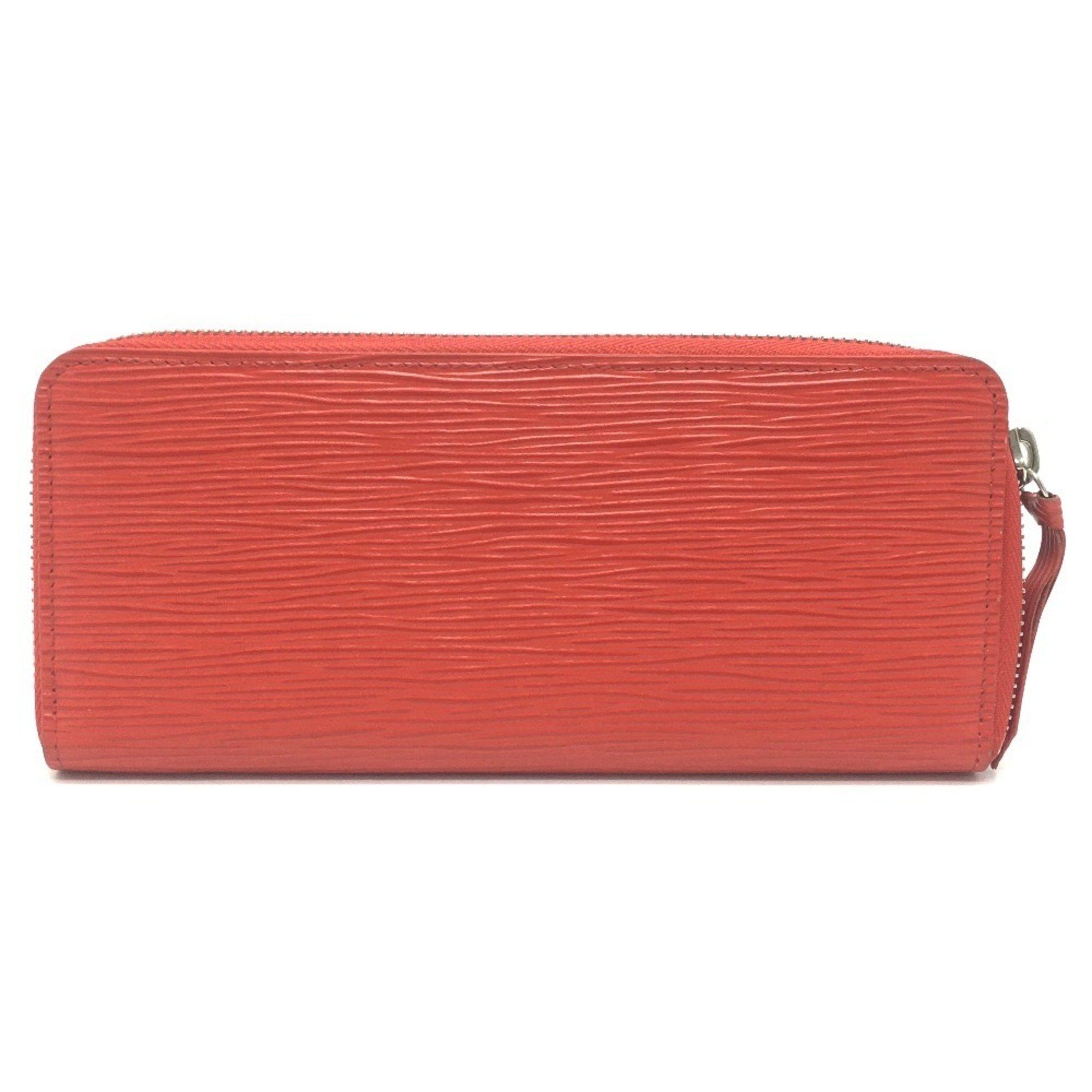 Louis Vuitton LOUIS VUITTON M60913 Epi Leather Portefeuille Clemence Round Zip Long Wallet, Women's, Red, Coquelicot Size ONE SIZE - 2 Thumbnail
