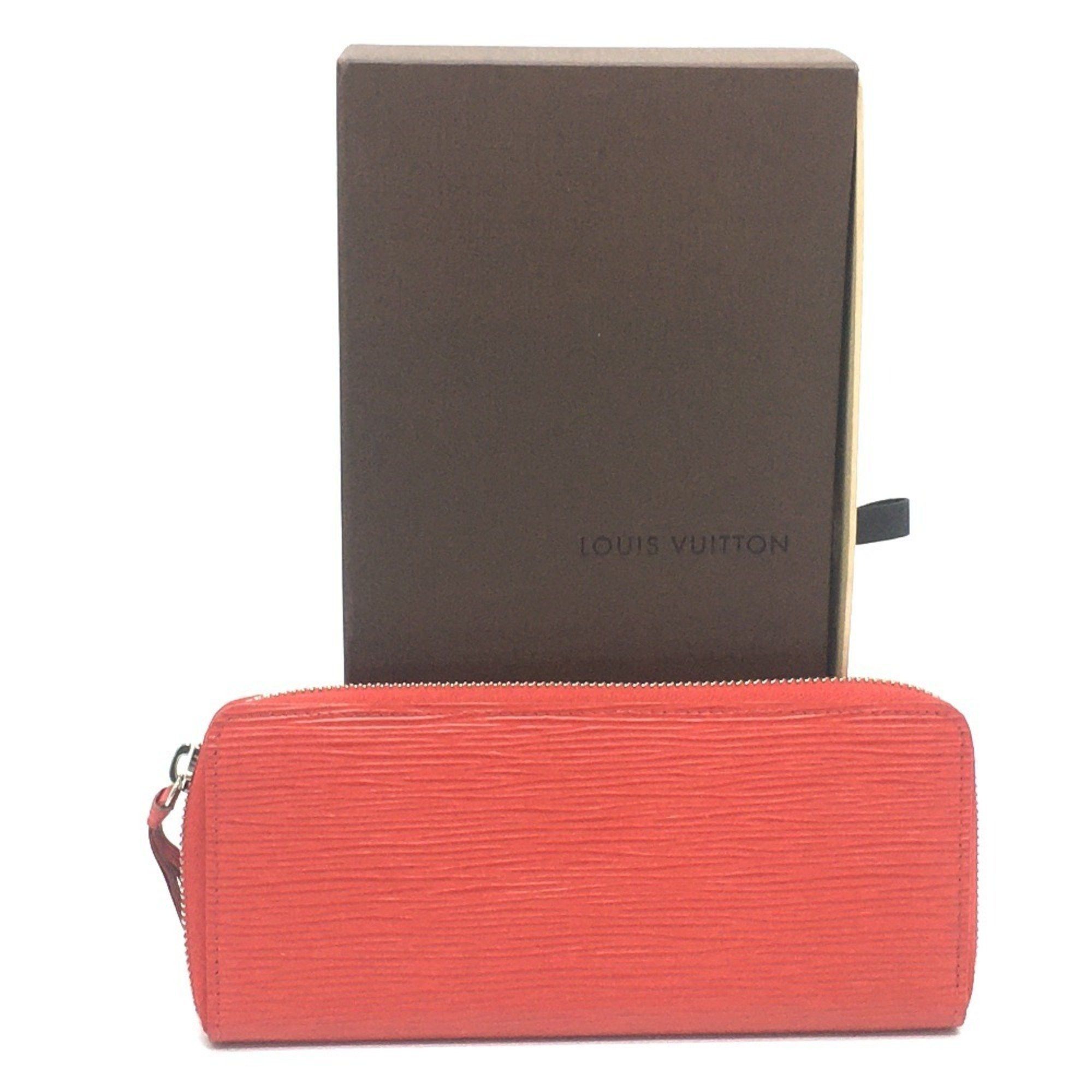 Louis Vuitton LOUIS VUITTON M60913 Epi Leather Portefeuille Clemence Round Zip Long Wallet, Women's, Red, Coquelicot Size ONE SIZE - 10 Thumbnail