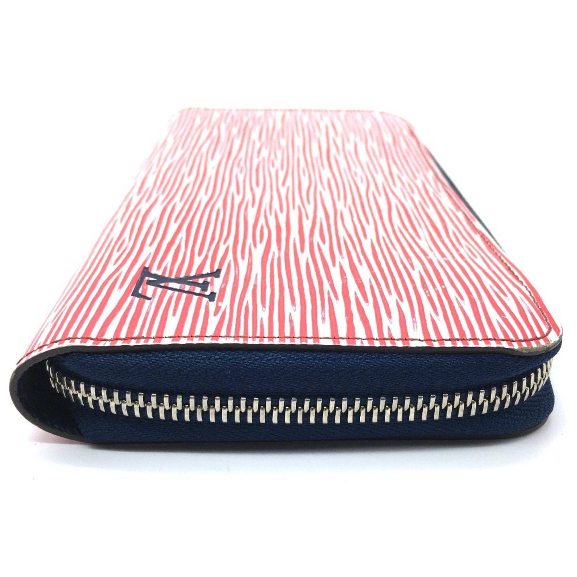 Louis Vuitton LOUIS VUITTON M64078 Epi Denim Zippy Wallet, Round Zip Long Leather, Women's, Rouge Red Size ONE SIZE - 3 Thumbnail