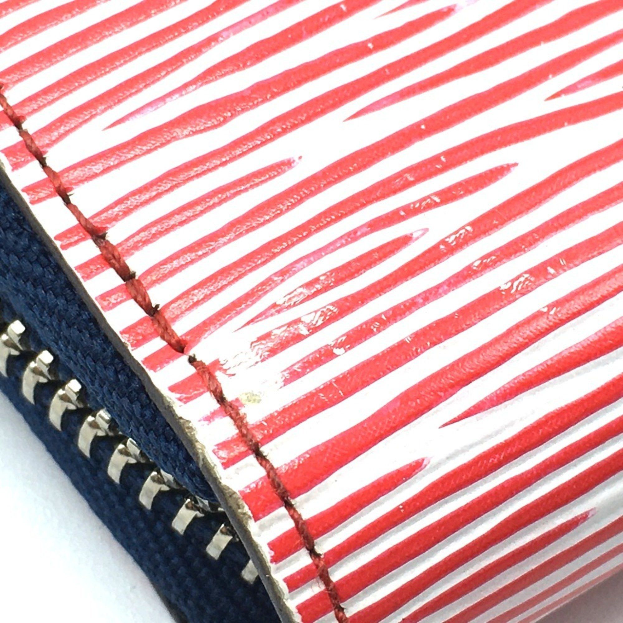 Louis Vuitton LOUIS VUITTON M64078 Epi Denim Zippy Wallet, Round Zip Long Leather, Women's, Rouge Red Size ONE SIZE - 5 Thumbnail