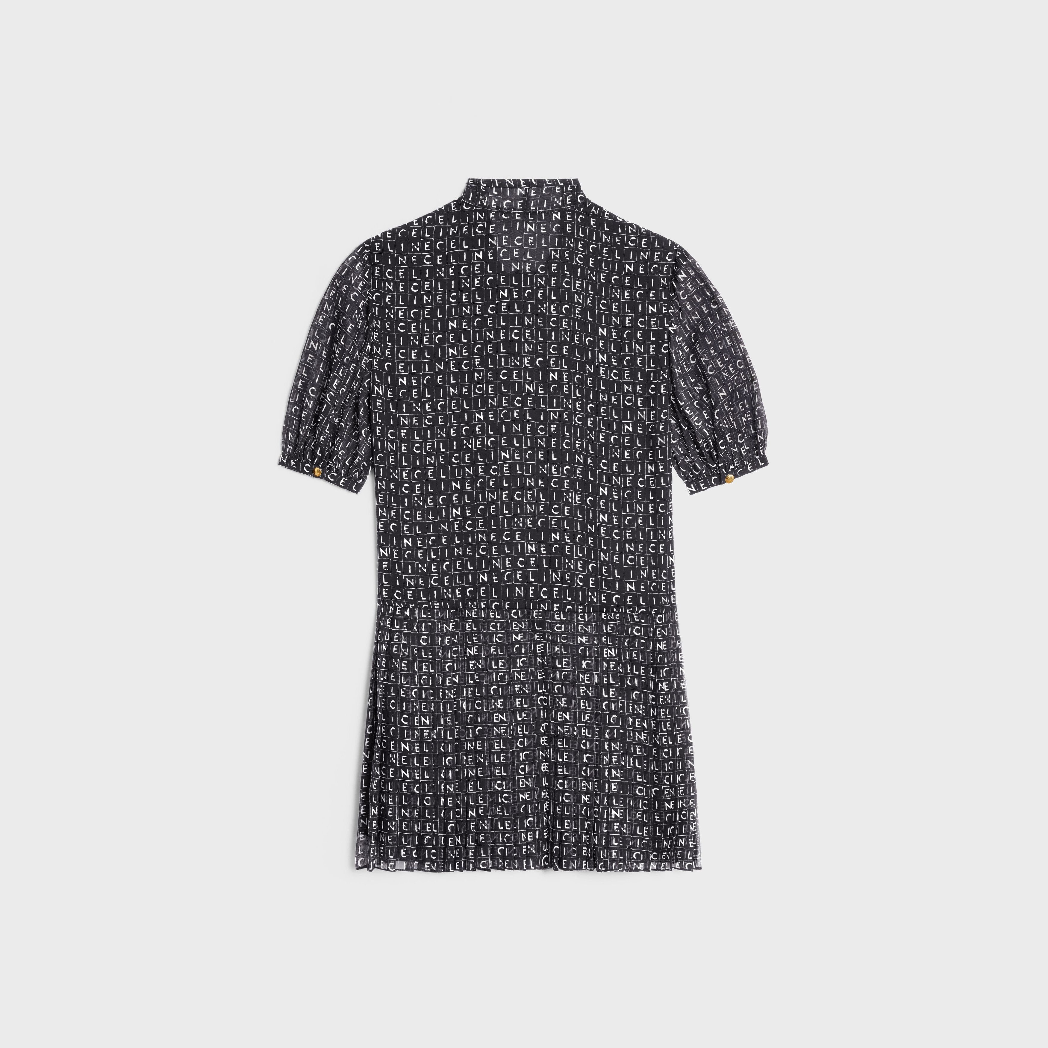 Celine lavallière mini dress in silk georgette Size XL / US 12-14 / IT 48-50 - 2 Thumbnail