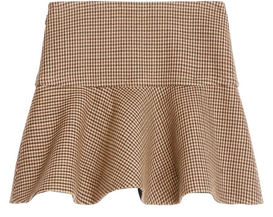Celine mini skirt in double houndstooth wool Size 24" / US 00 / IT 34 - 2 Thumbnail