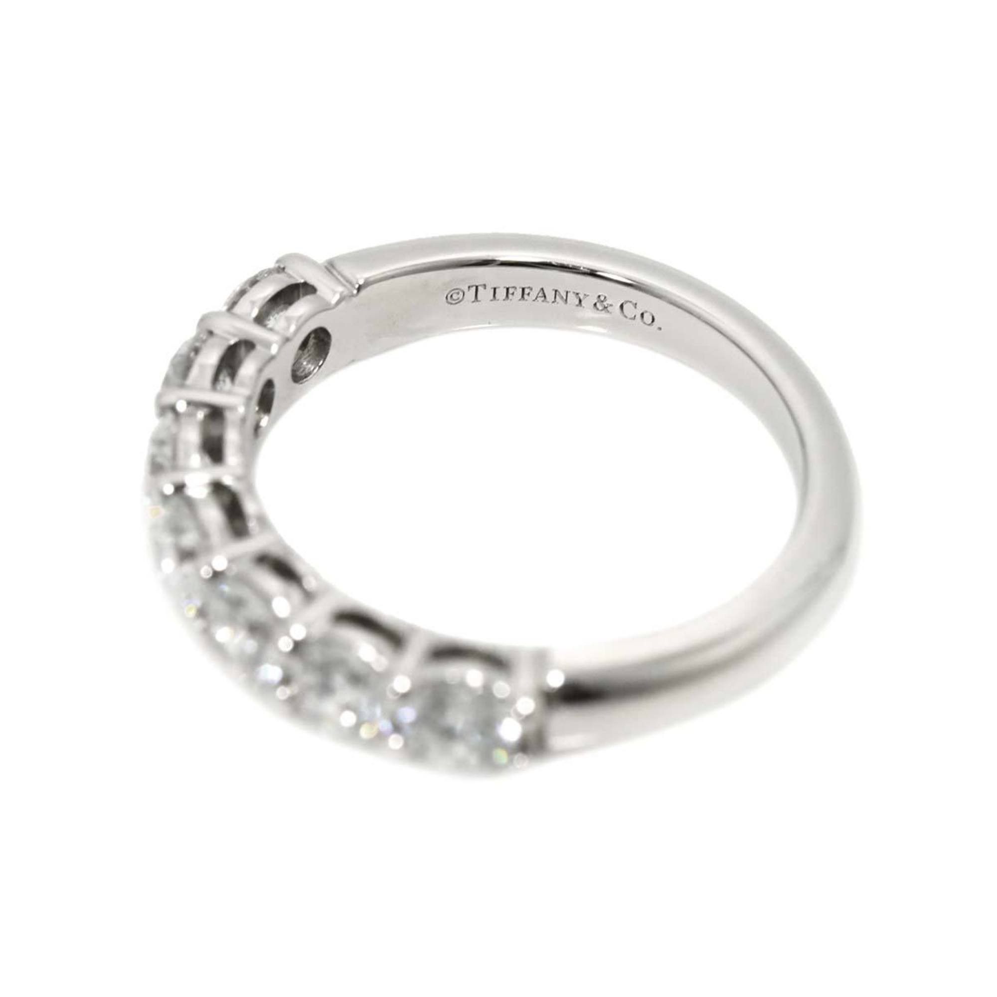 Tiffany Forever Ring, Wide, Platinum, Embrace Half