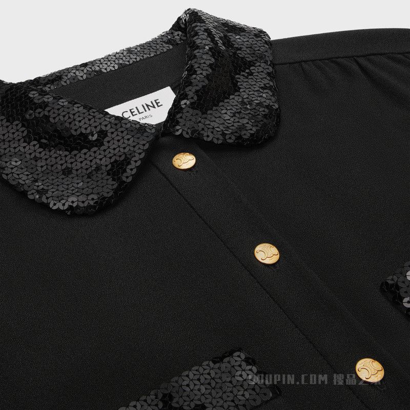 Celine workwear mini dress in viscose sable Size XS / US 0-2 / IT 36-38 - 3 Thumbnail