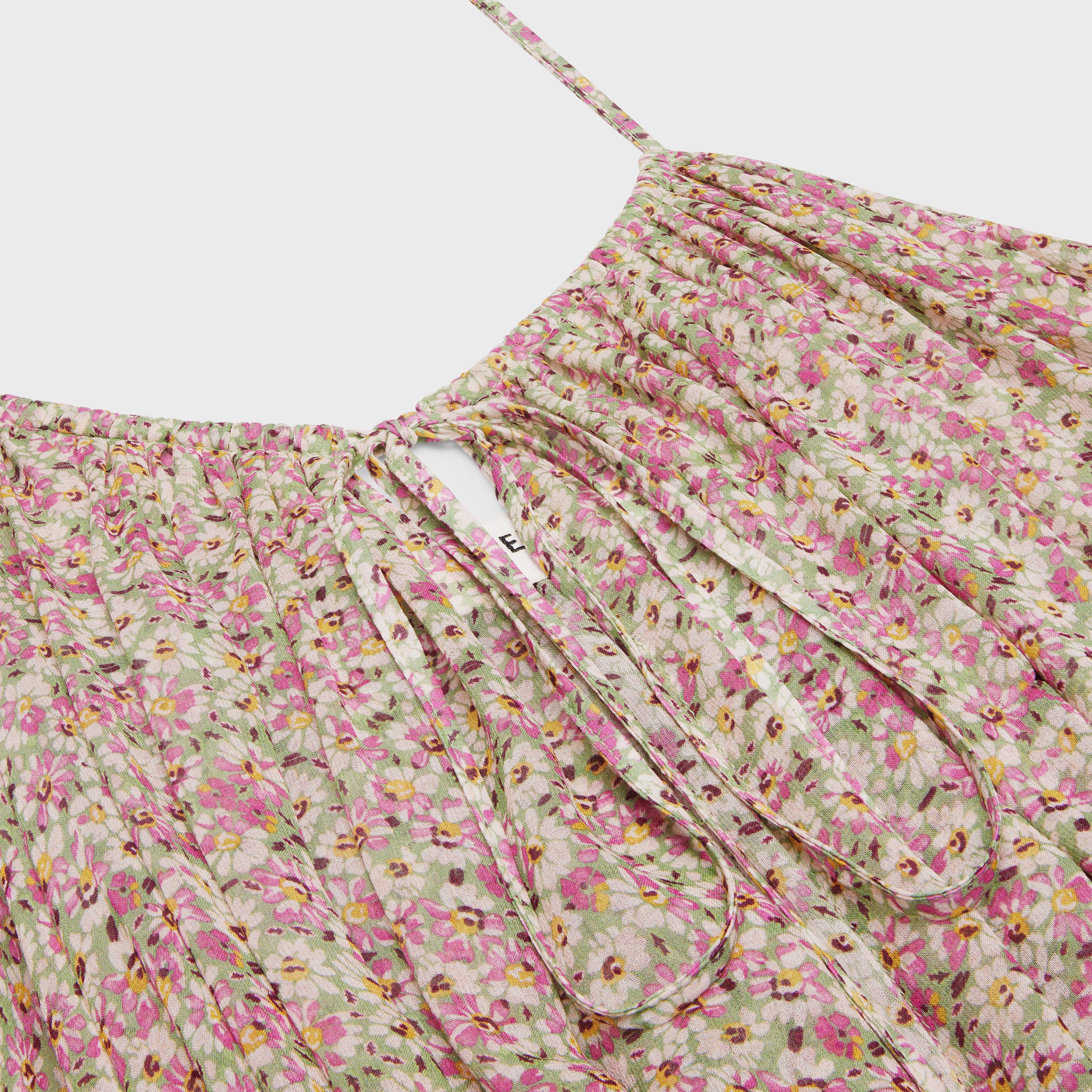 Celine gathered mini dress in silk georgette Size S / US 4 / IT 40 - 3 Thumbnail